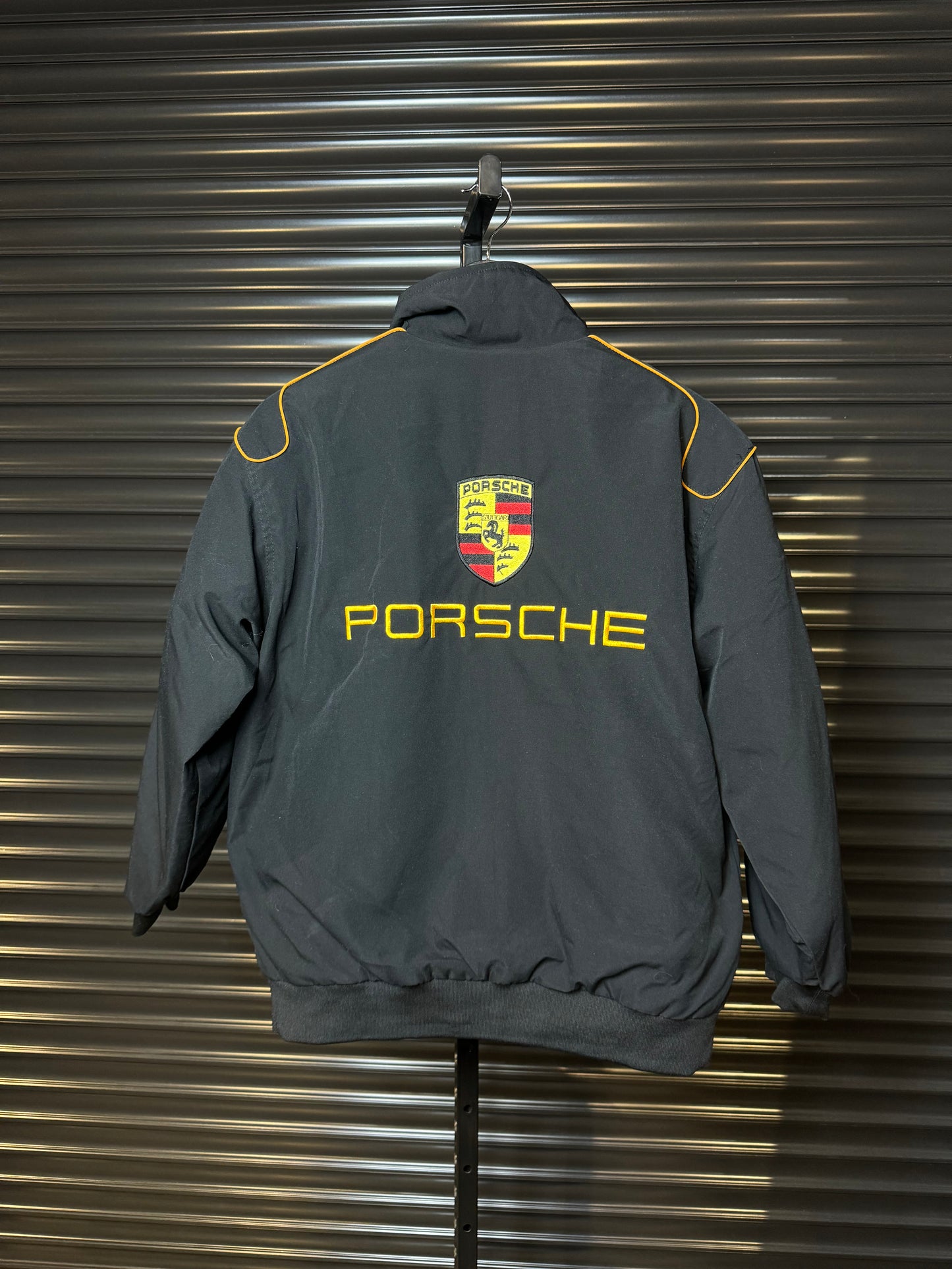 Vintage Porsche Embroidered Logo Racing Jacket - Medium