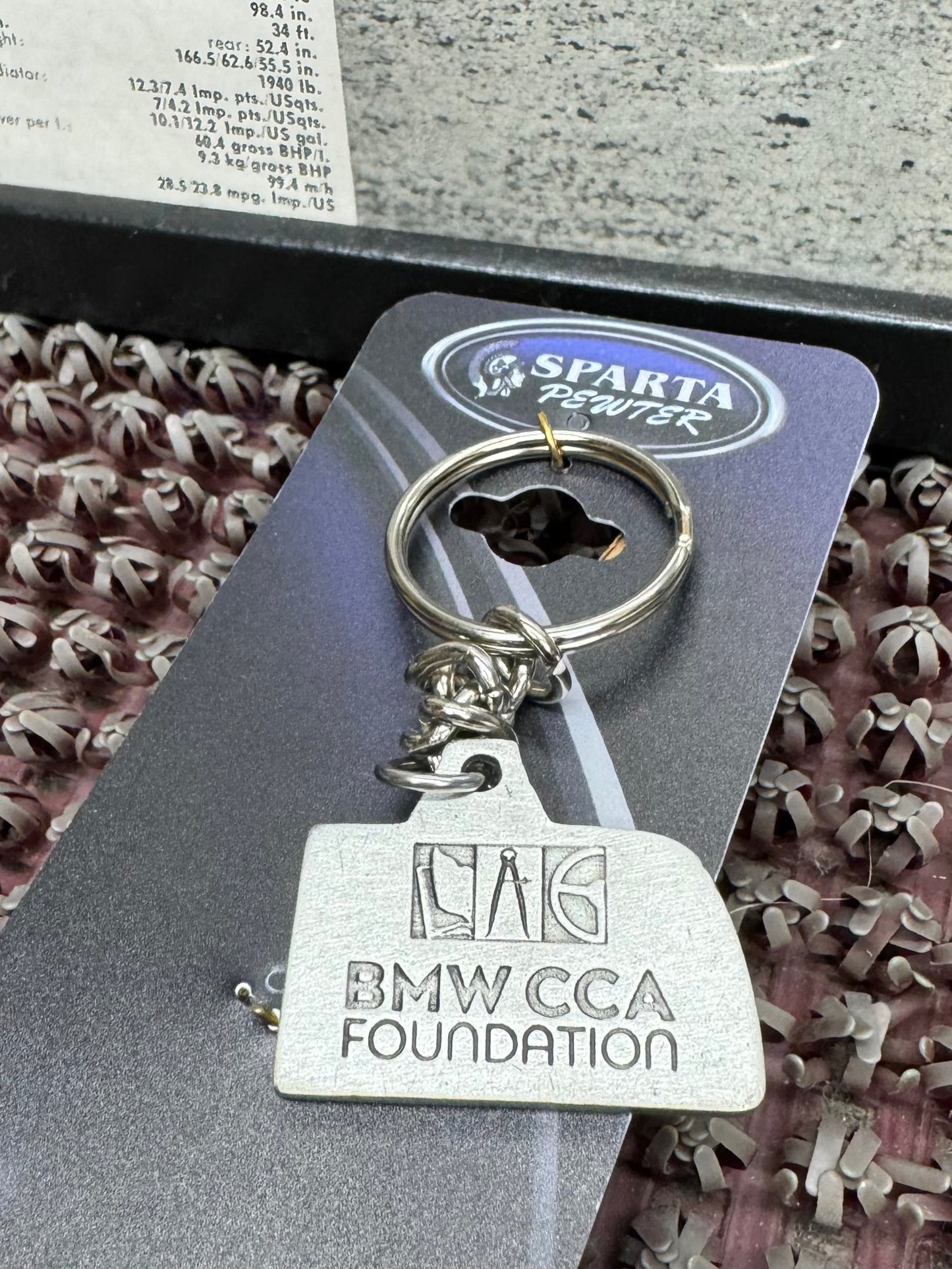 BMW E10 2002 Tailight CCA Foundation Keychain - New
