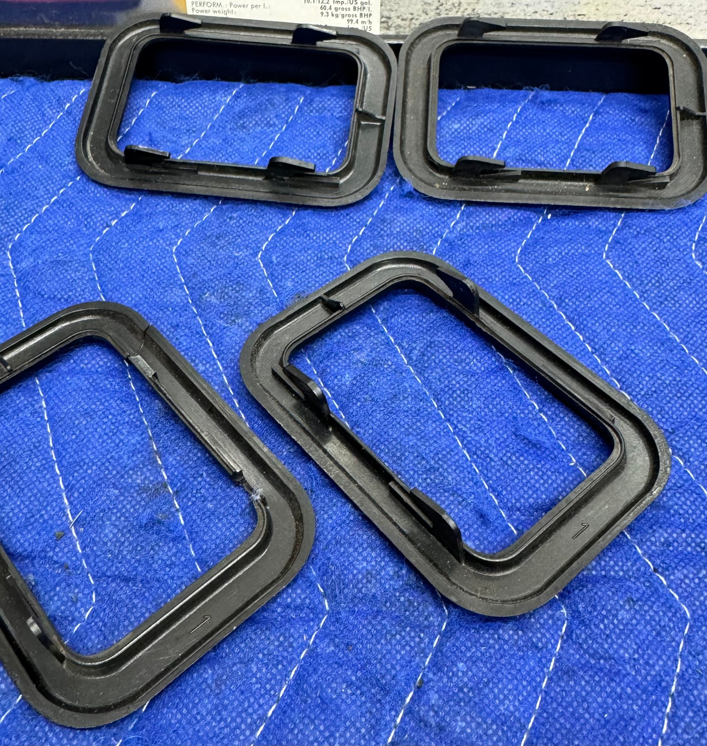 BMW Black Interior Door Handle Cover Set of 4