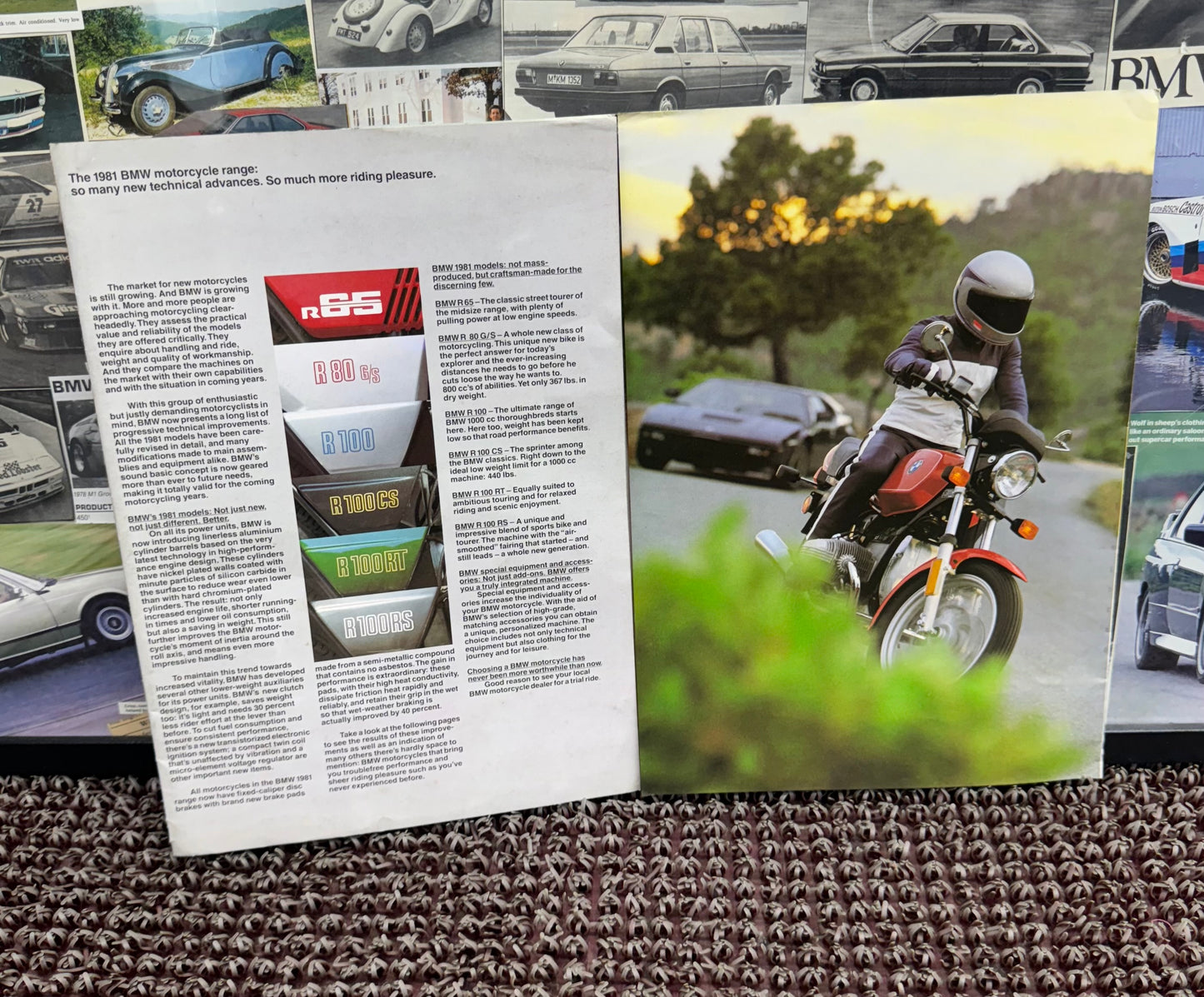 BMW Motorcycle Range 1981 Booklet
