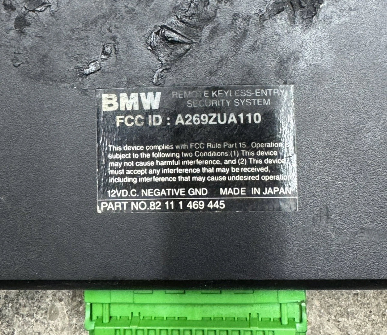 BMW E36 Keyless-Entry Security System Module + Remote - 82111469445