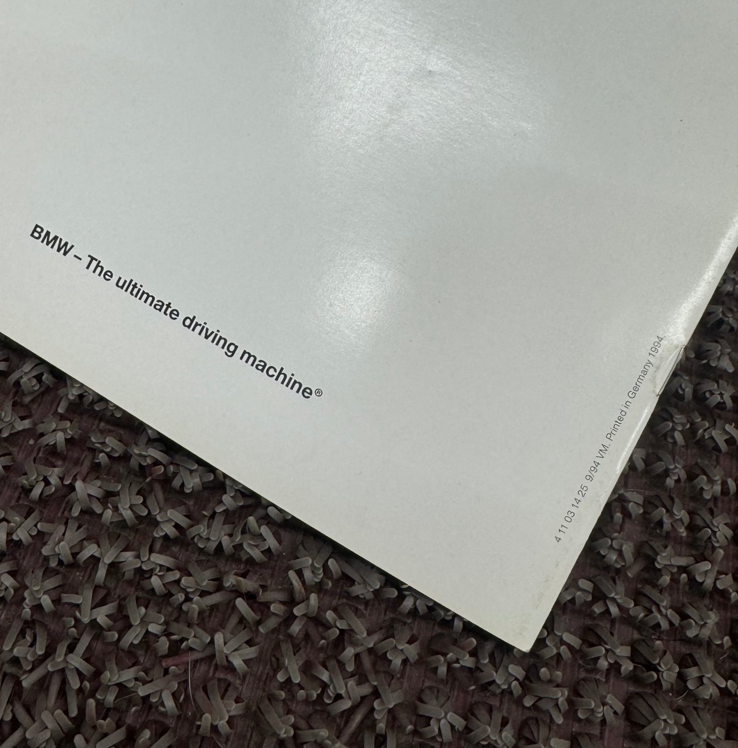 BMW E36 3-Series 1994 Booklet
