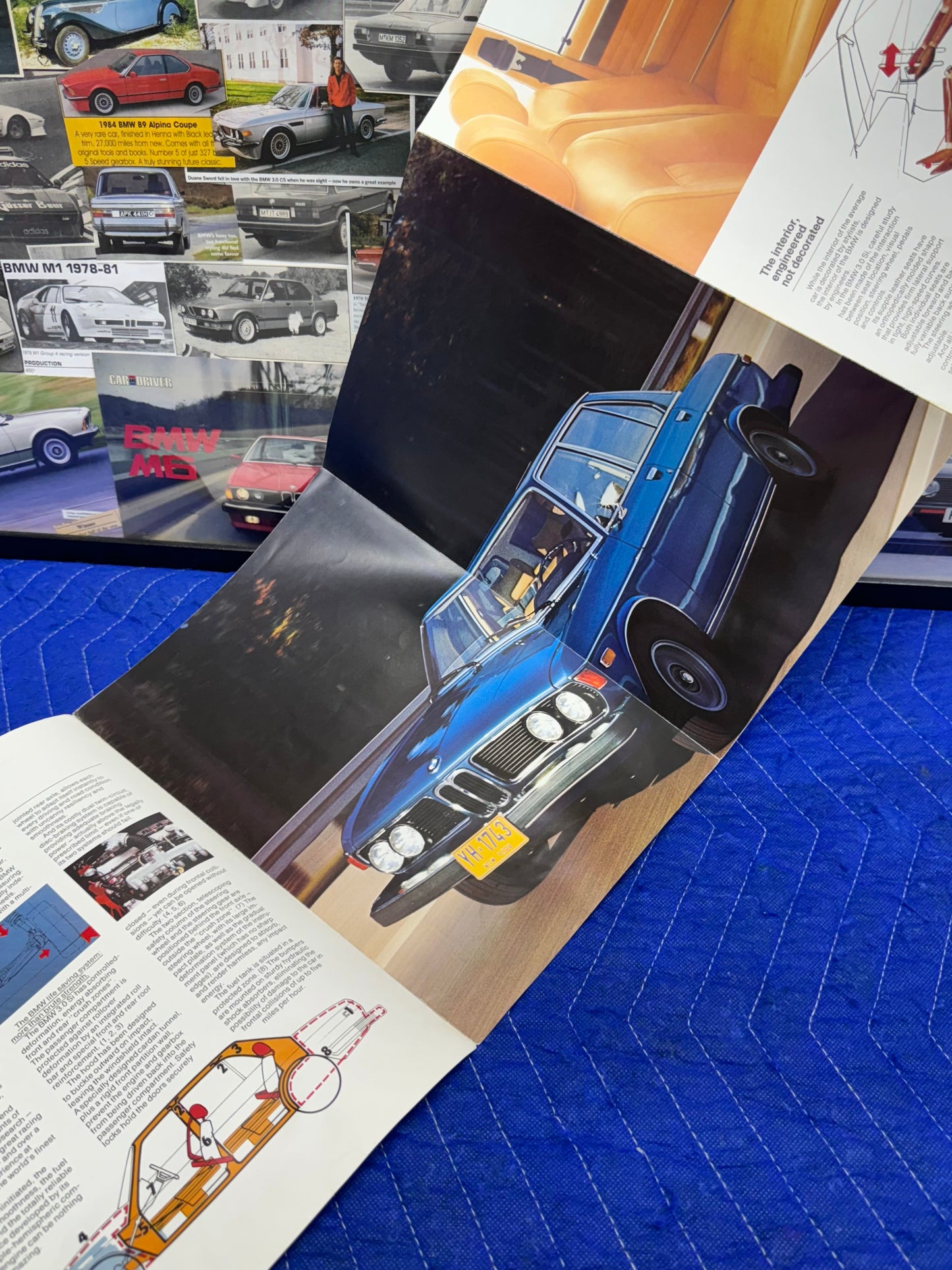 70’s BMW E9 3.0Si Fold Out Brochure Booklet