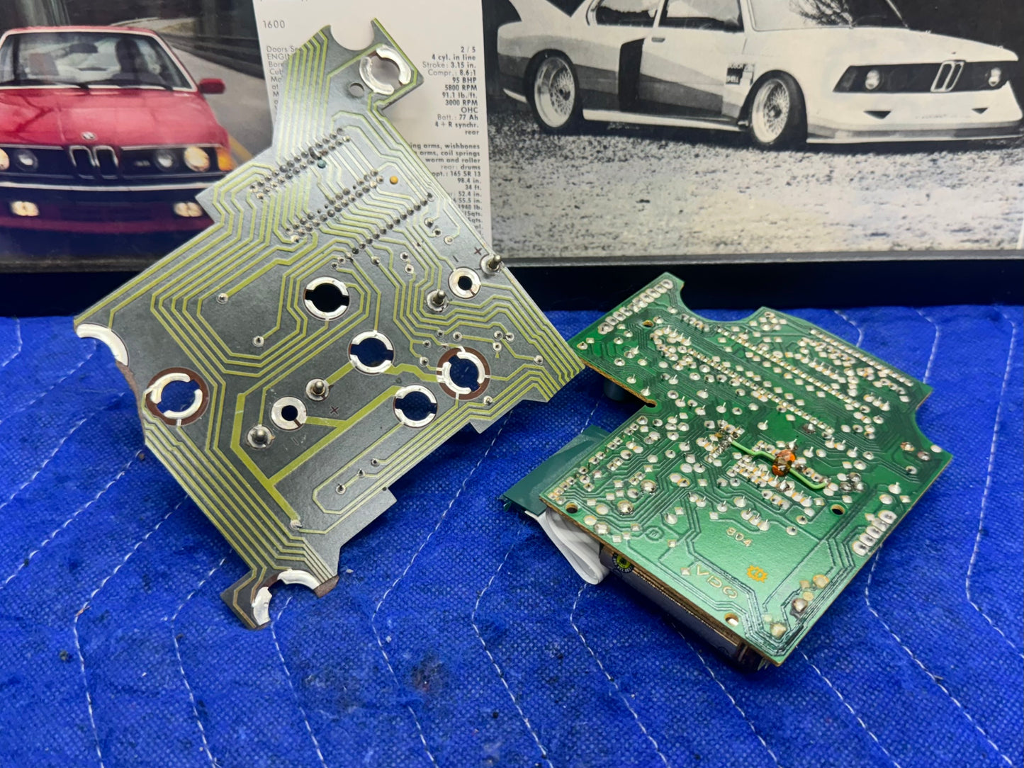 BMW E28 Instrument Gauge Cluster Misc. Parts Lot