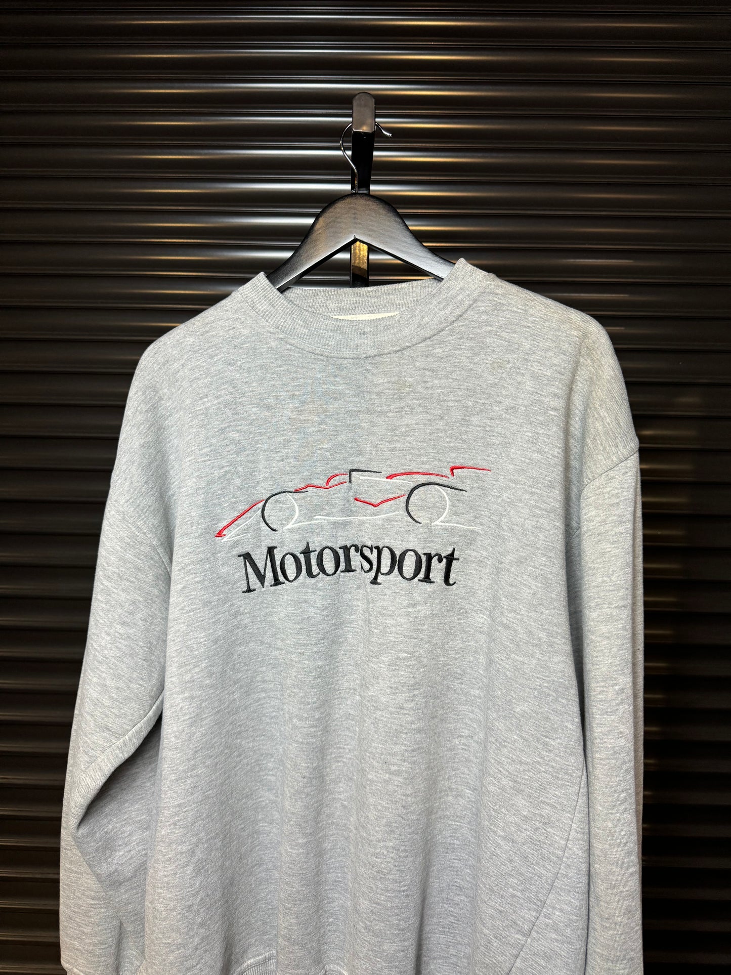 Vintage Mercedes Benz Embroidered Motorsport Crewneck - Large