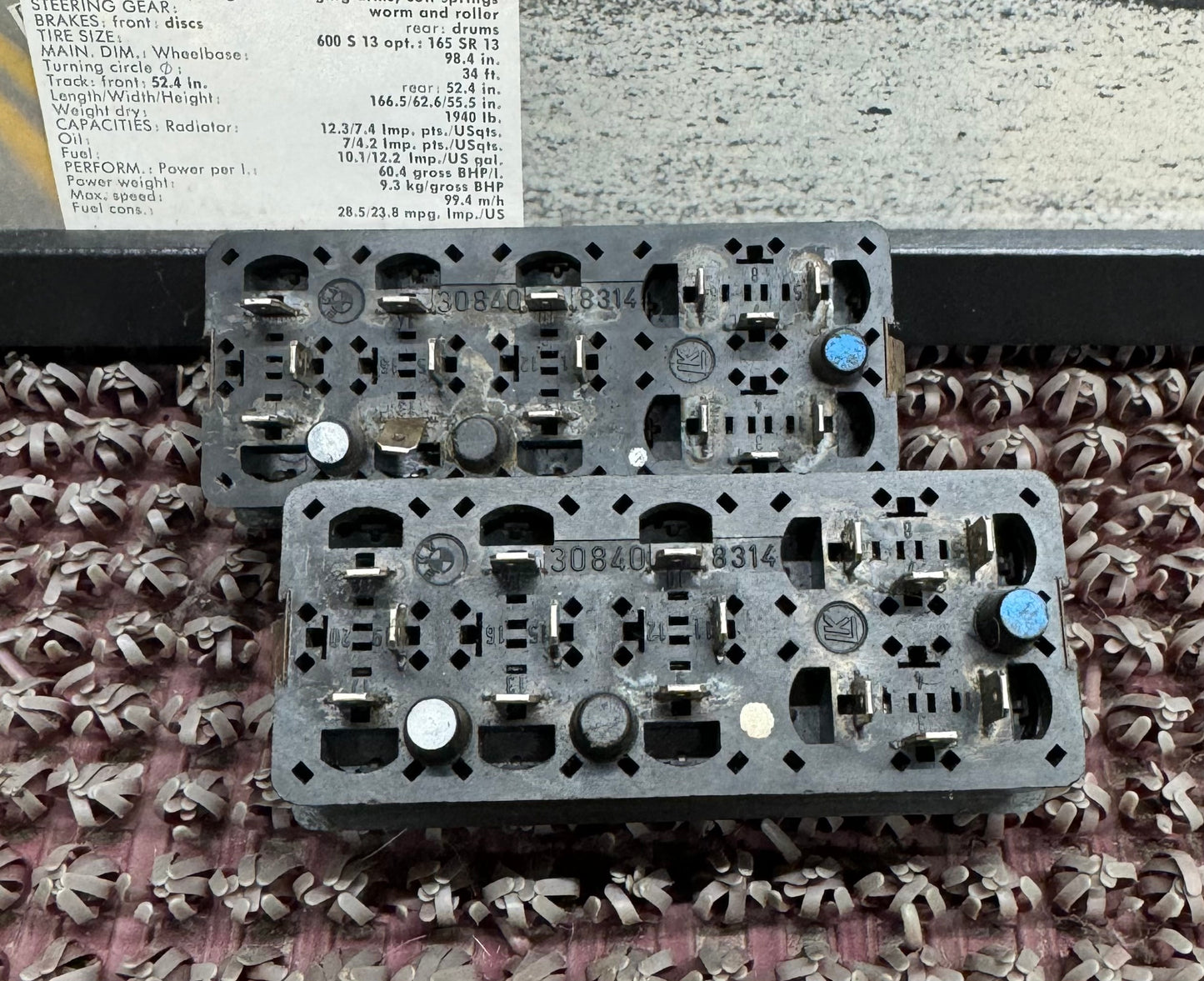 BMW Front Seat Adjust Control Switches Set of 2 - 308408314