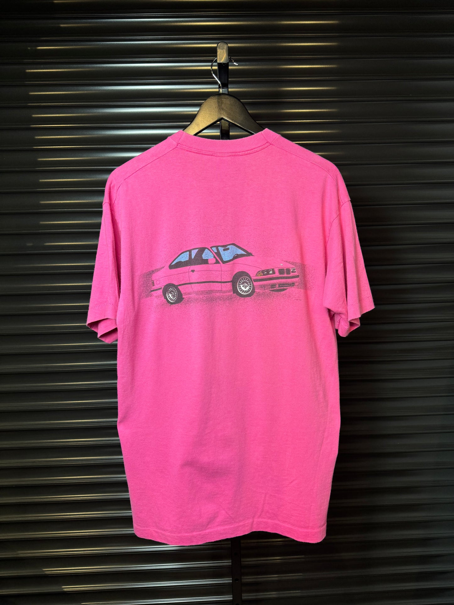 90’s BMW E36 Coupe Pink Tee - Large