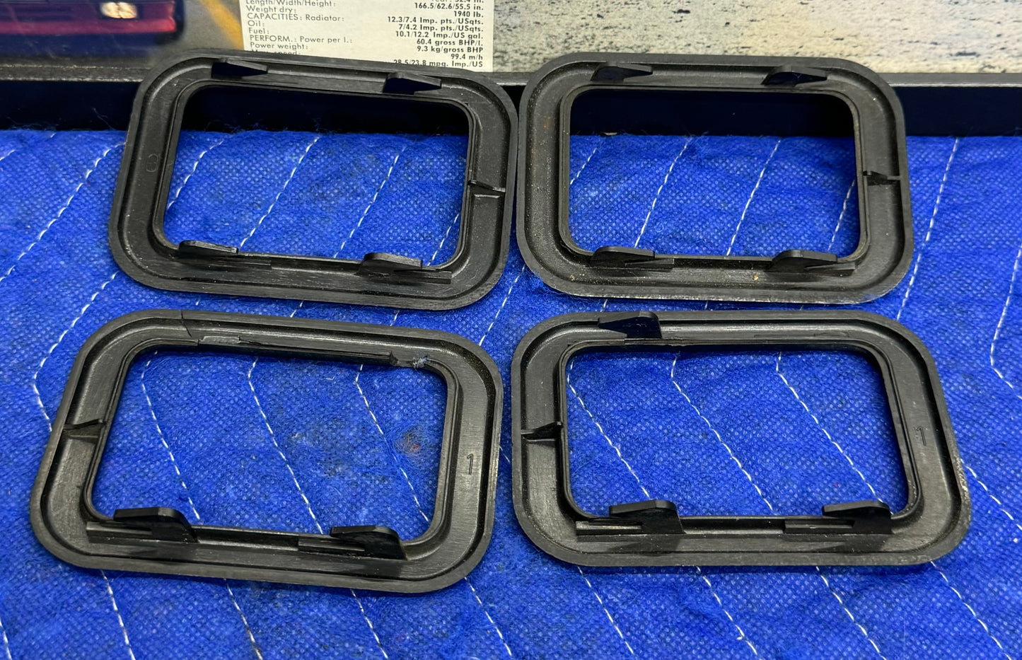 BMW Black Interior Door Handle Cover Set of 4