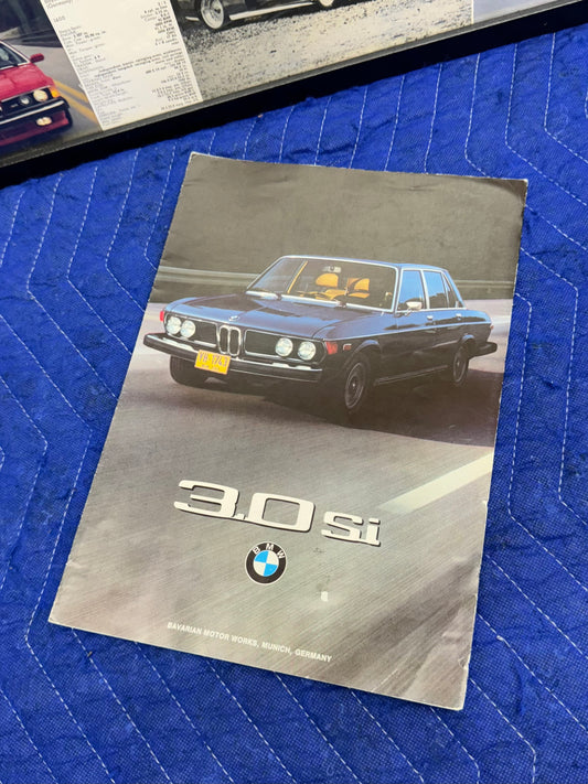 70’s BMW E9 3.0Si Fold Out Brochure Booklet