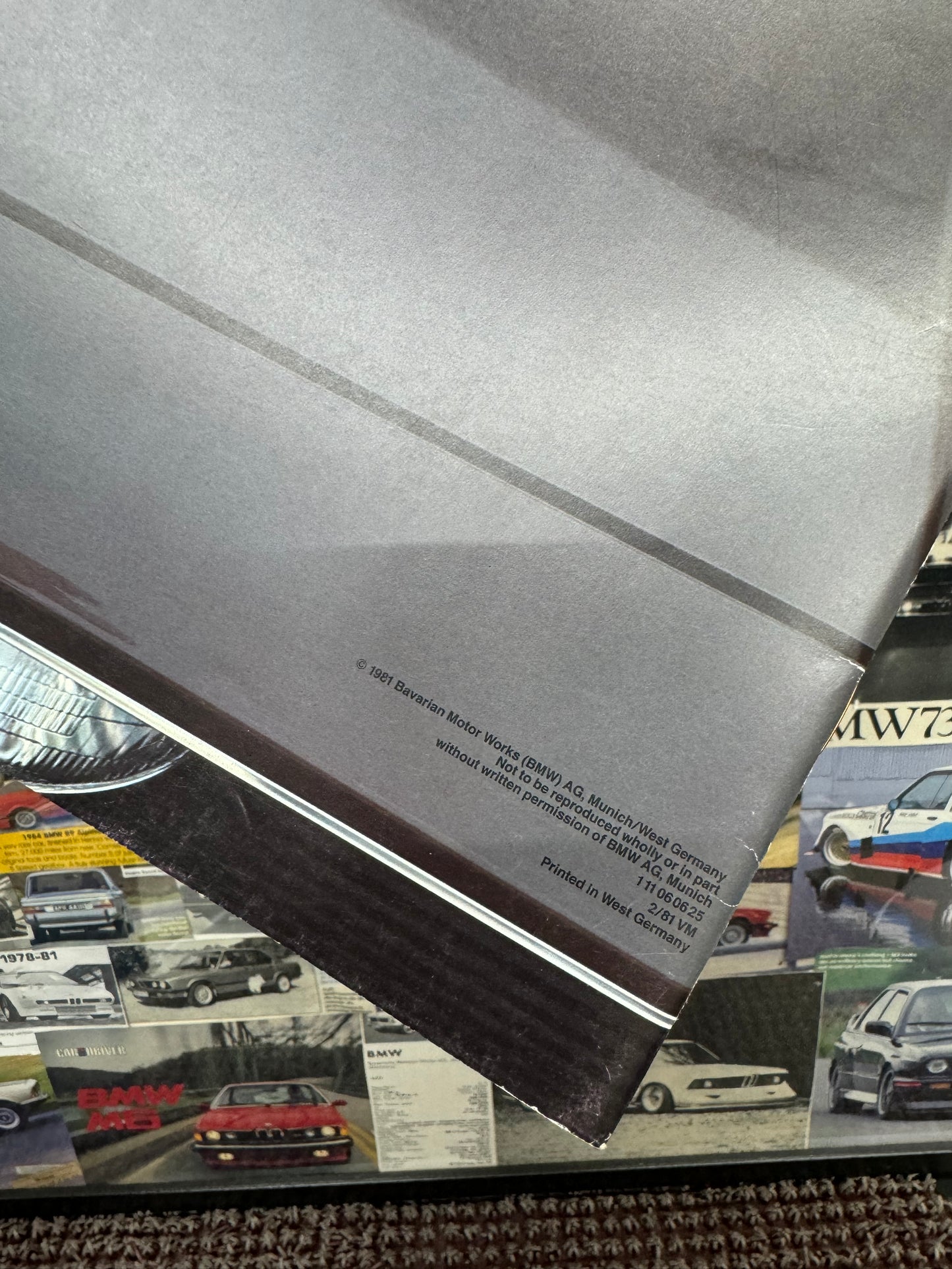 BMW E24 633CSI Booklet 1981