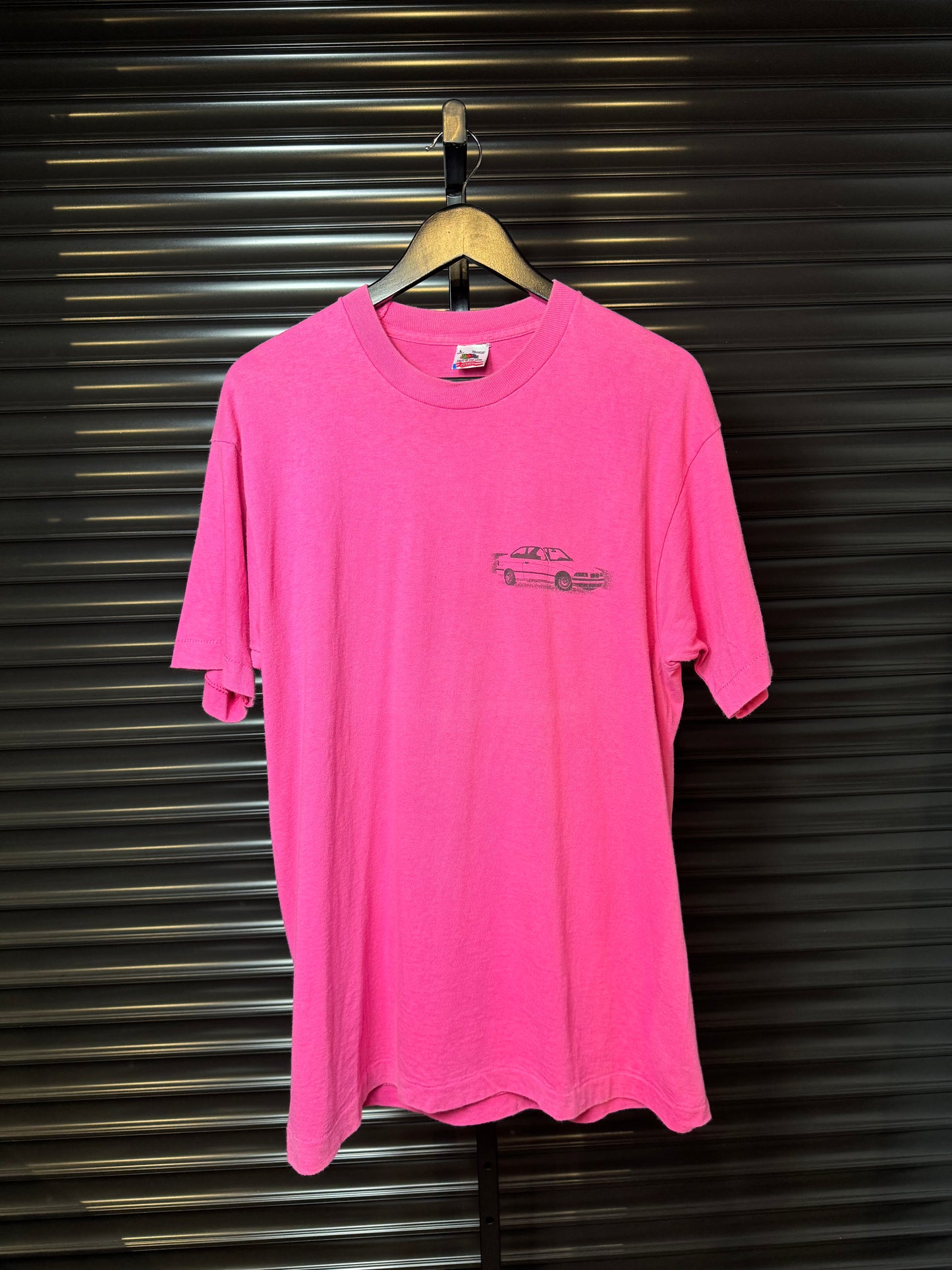 90’s BMW E36 Coupe Pink Tee - Large