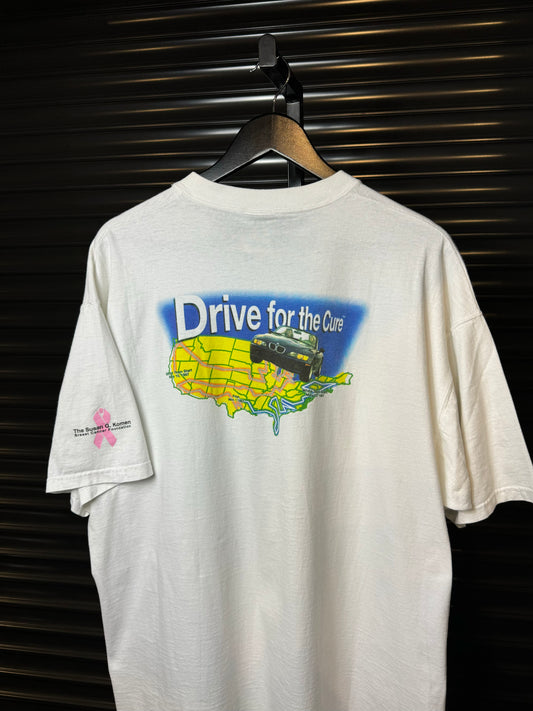 Vintage BMW Drive for the Cure Breast Cancer Tee - XL