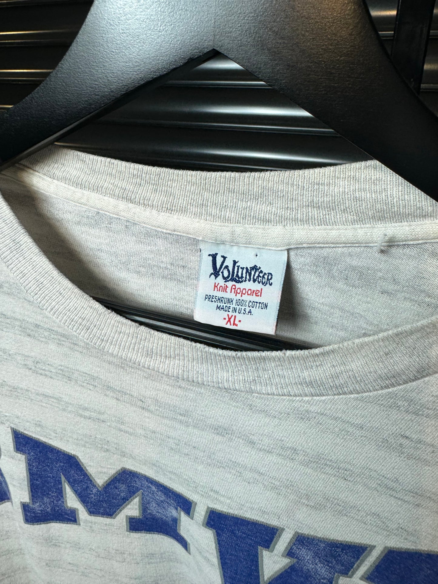 Vintage BMW Spellout Striped Tee - XL