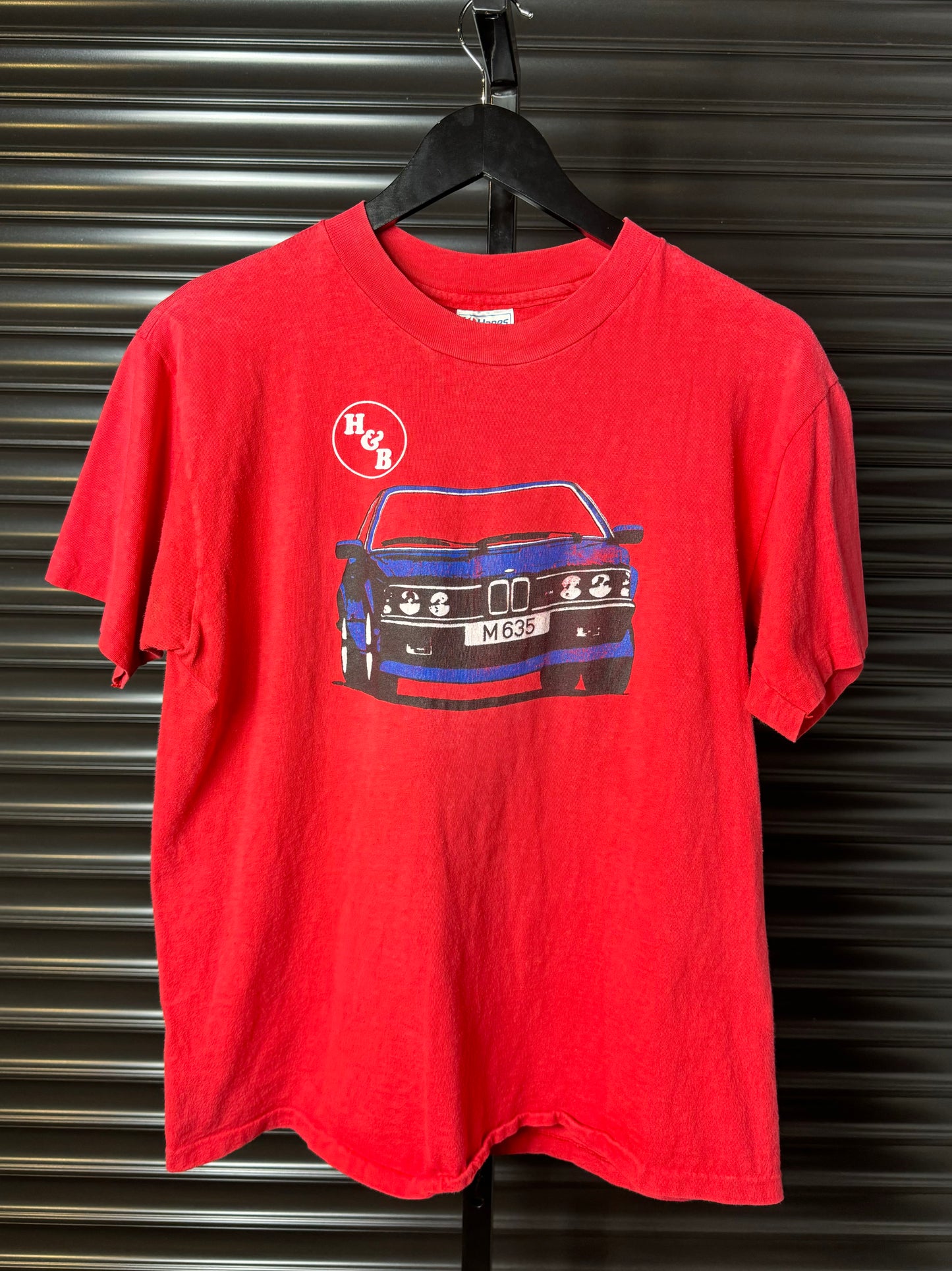Vintage 80’s BMW E24 M635CSI H&B Car Tee - Large