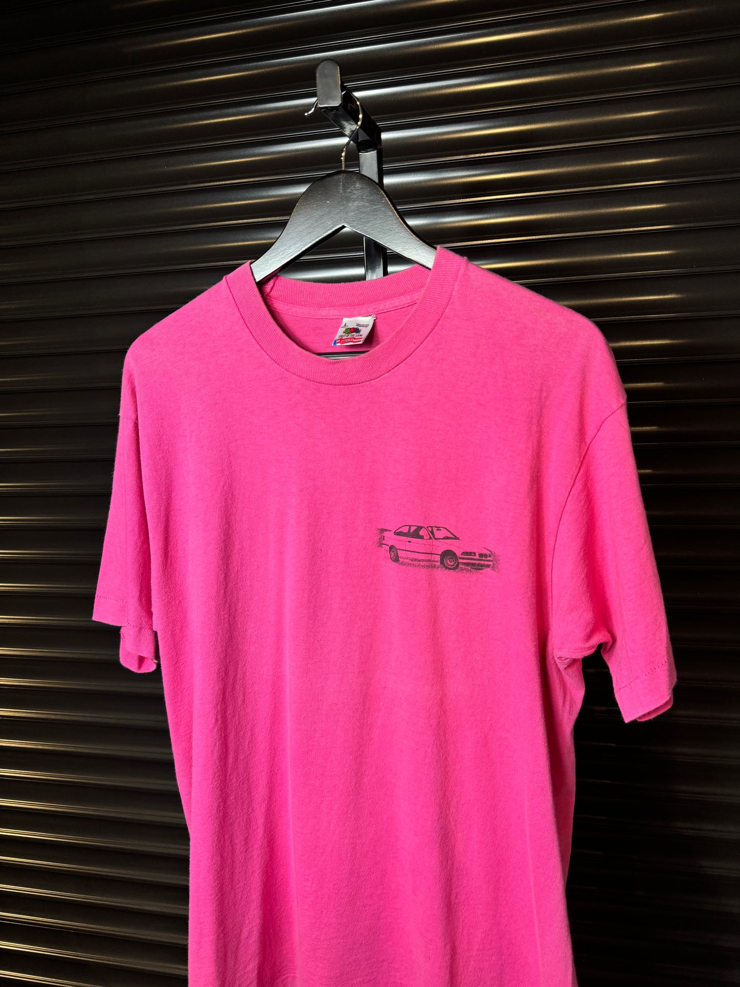 90’s BMW E36 Coupe Pink Tee - Large