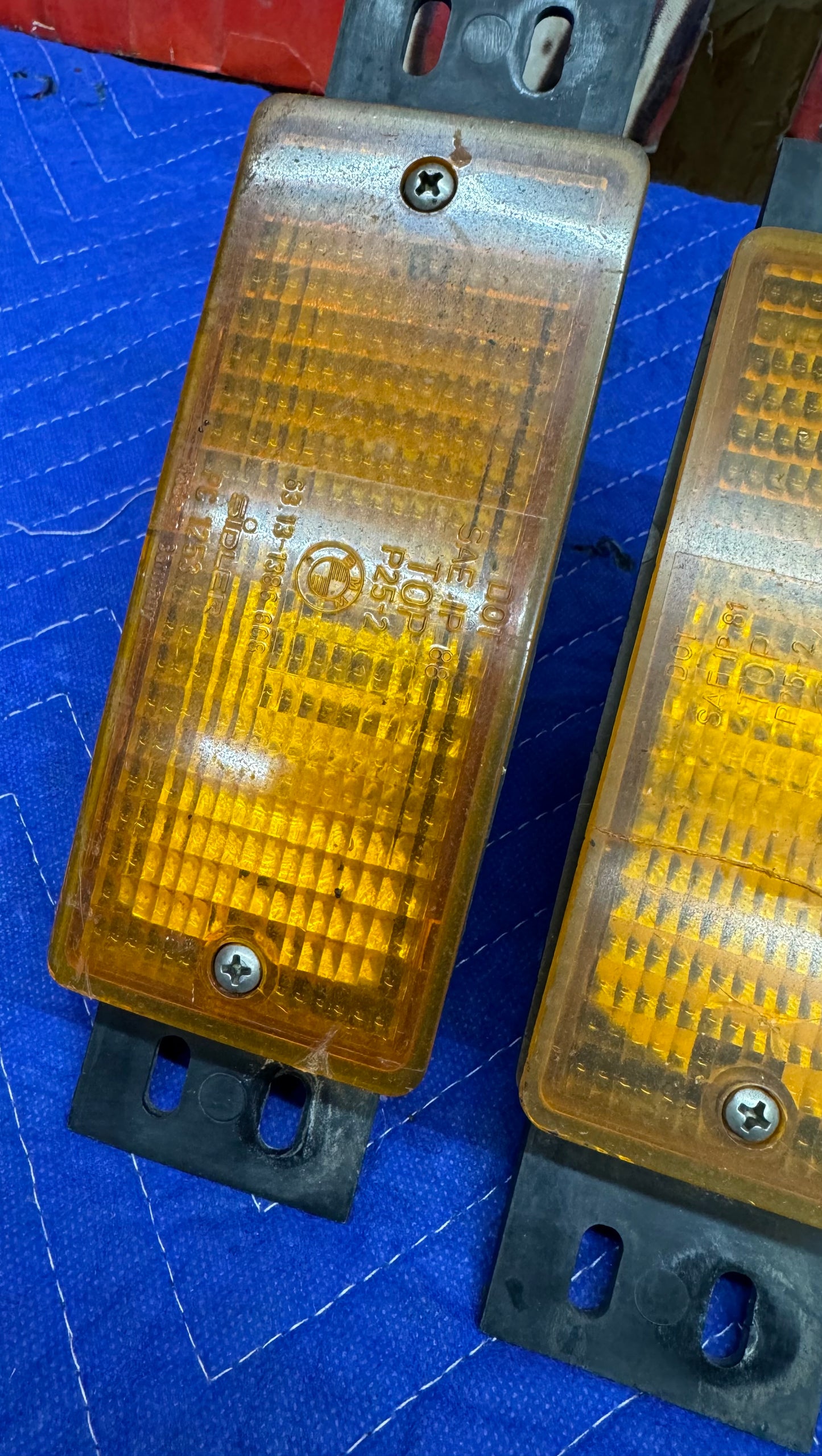 BMW E28 Front Turn Signal Parking Light Orange Set of 2 -  63131386608