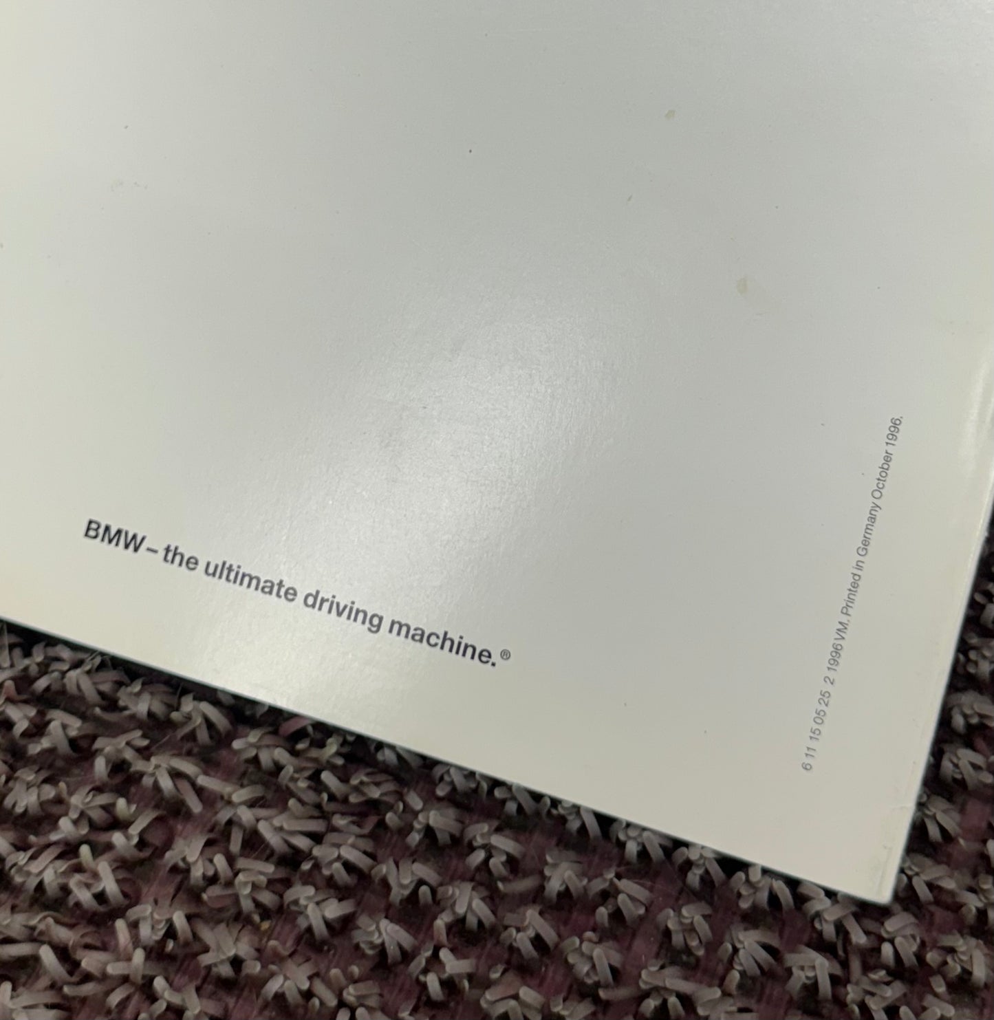 BMW 1997 35 Page Booklet