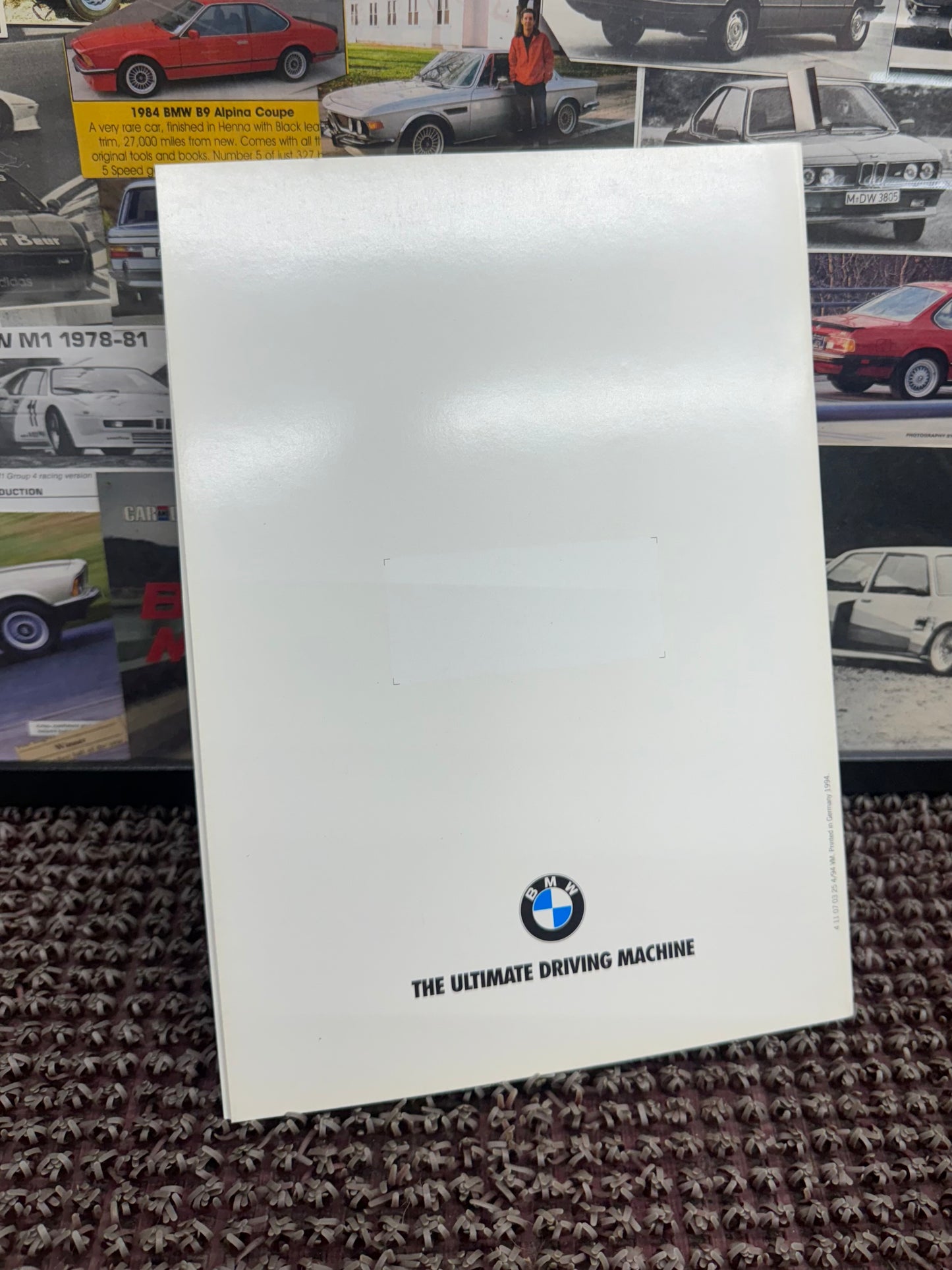 BMW E32 7-Series 1994 Booklet