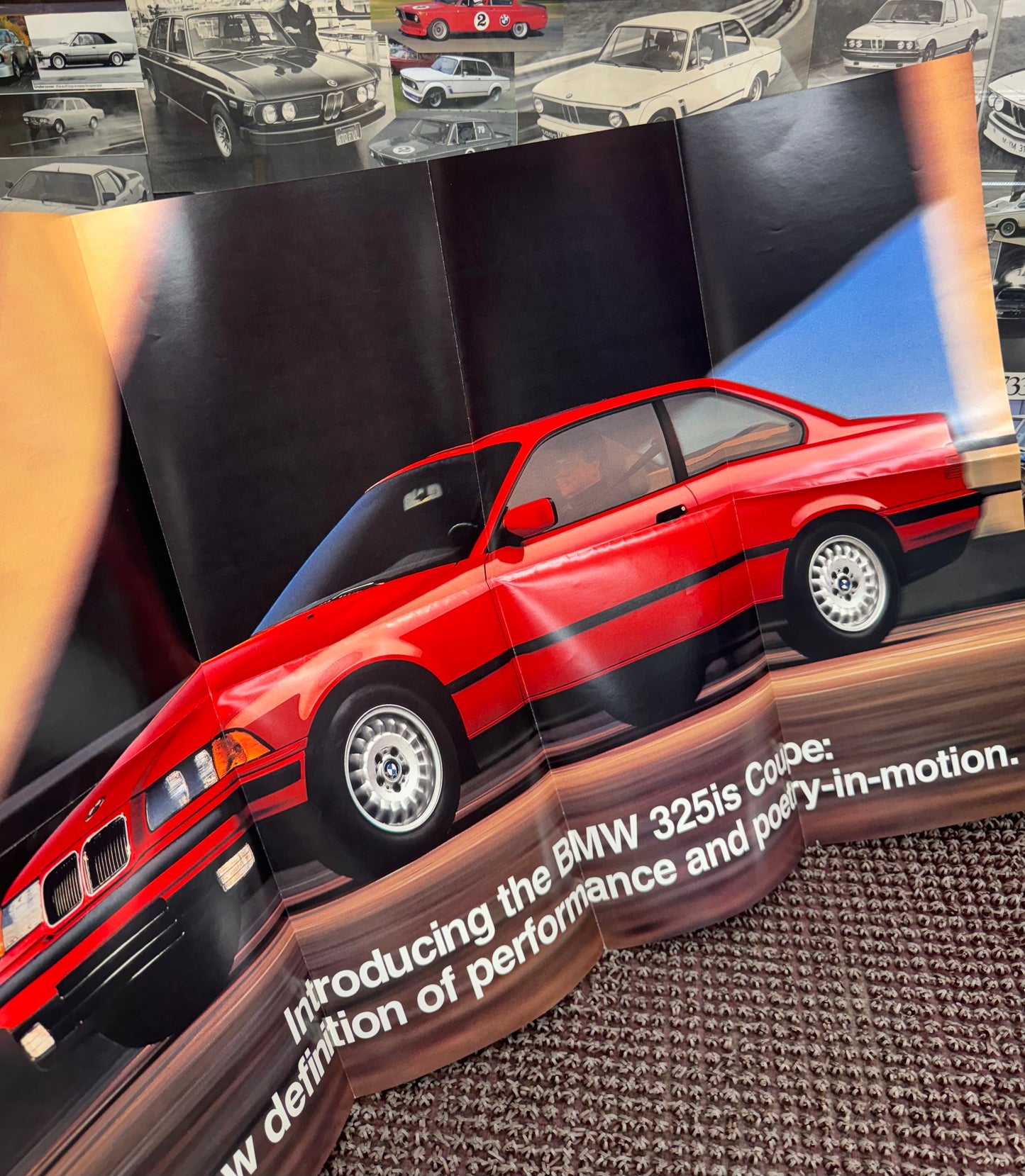 BMW E36 Poster 1992 Fold Out Brochure
