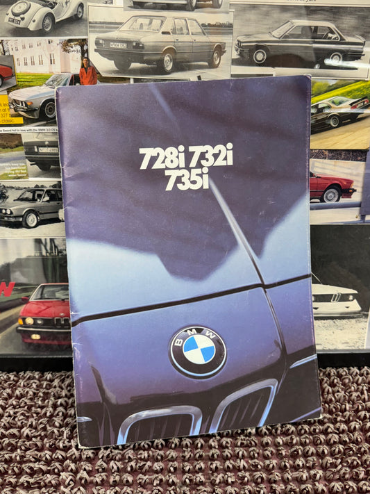 BMW E23 Euro 7-Series Booklet