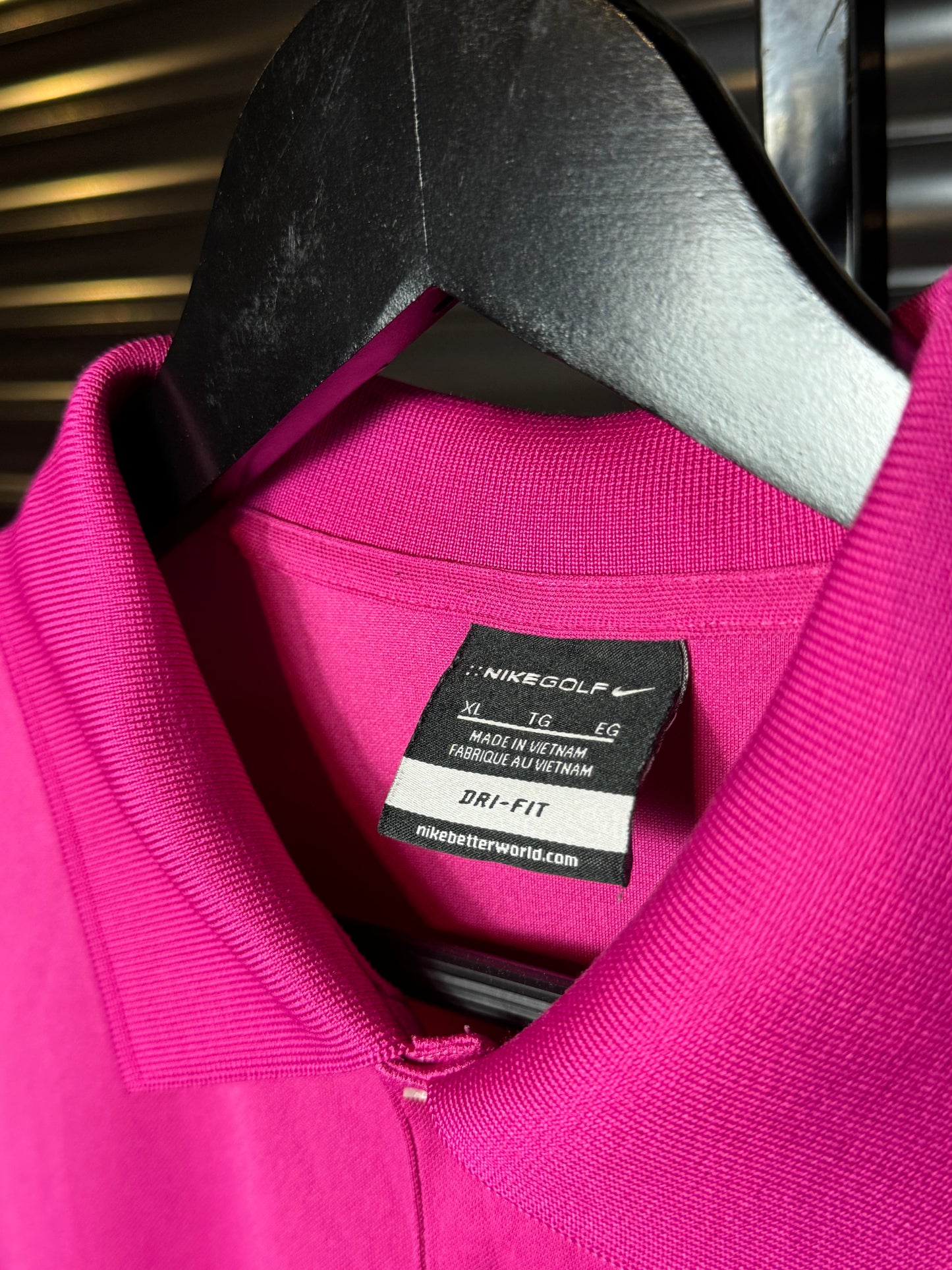 BMW Nike Golf Pink Polo Shirt - XL
