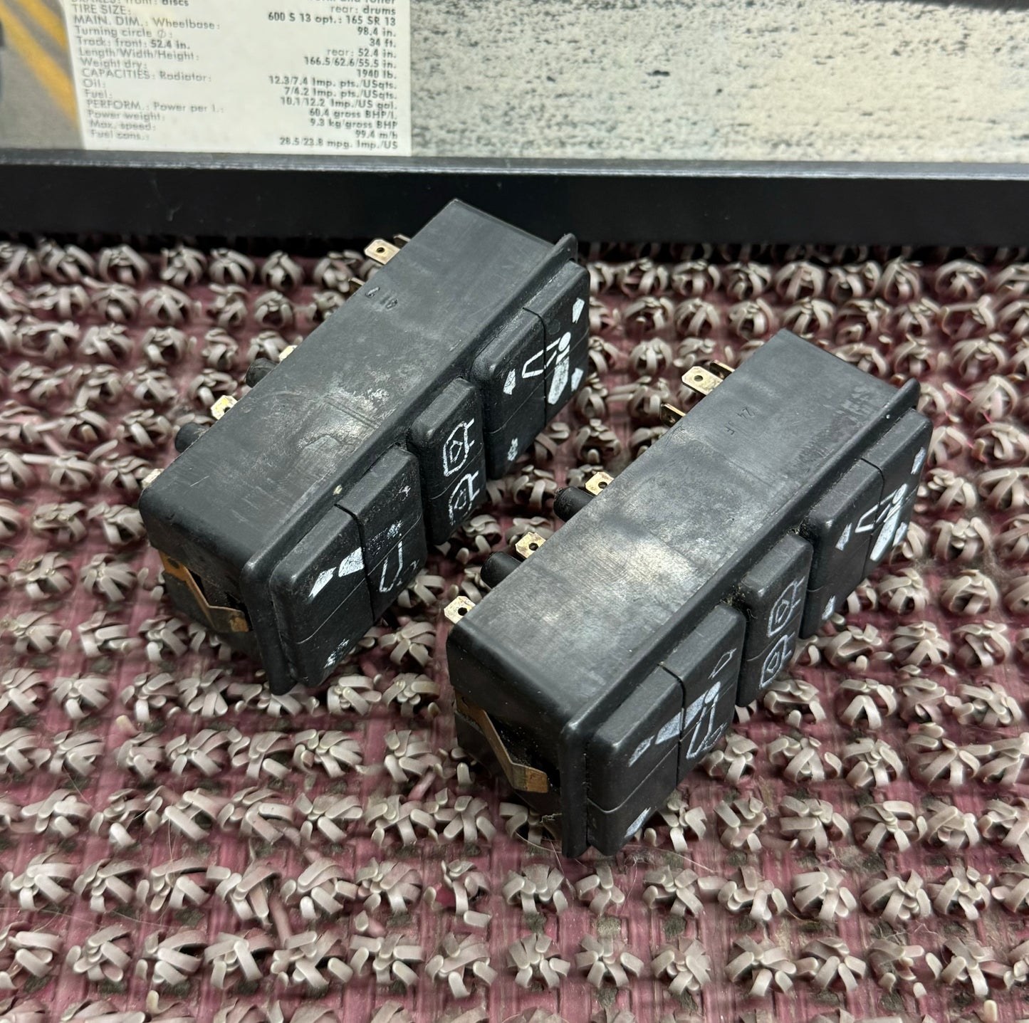 BMW Front Seat Adjust Control Switches Set of 2 - 308408314
