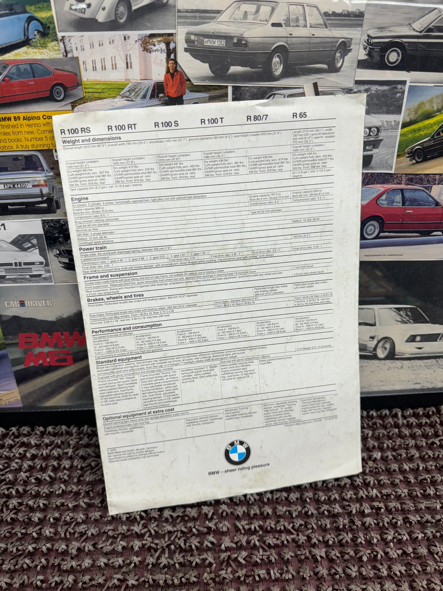BMW Motorcycles 1979 A New Generation Booklet