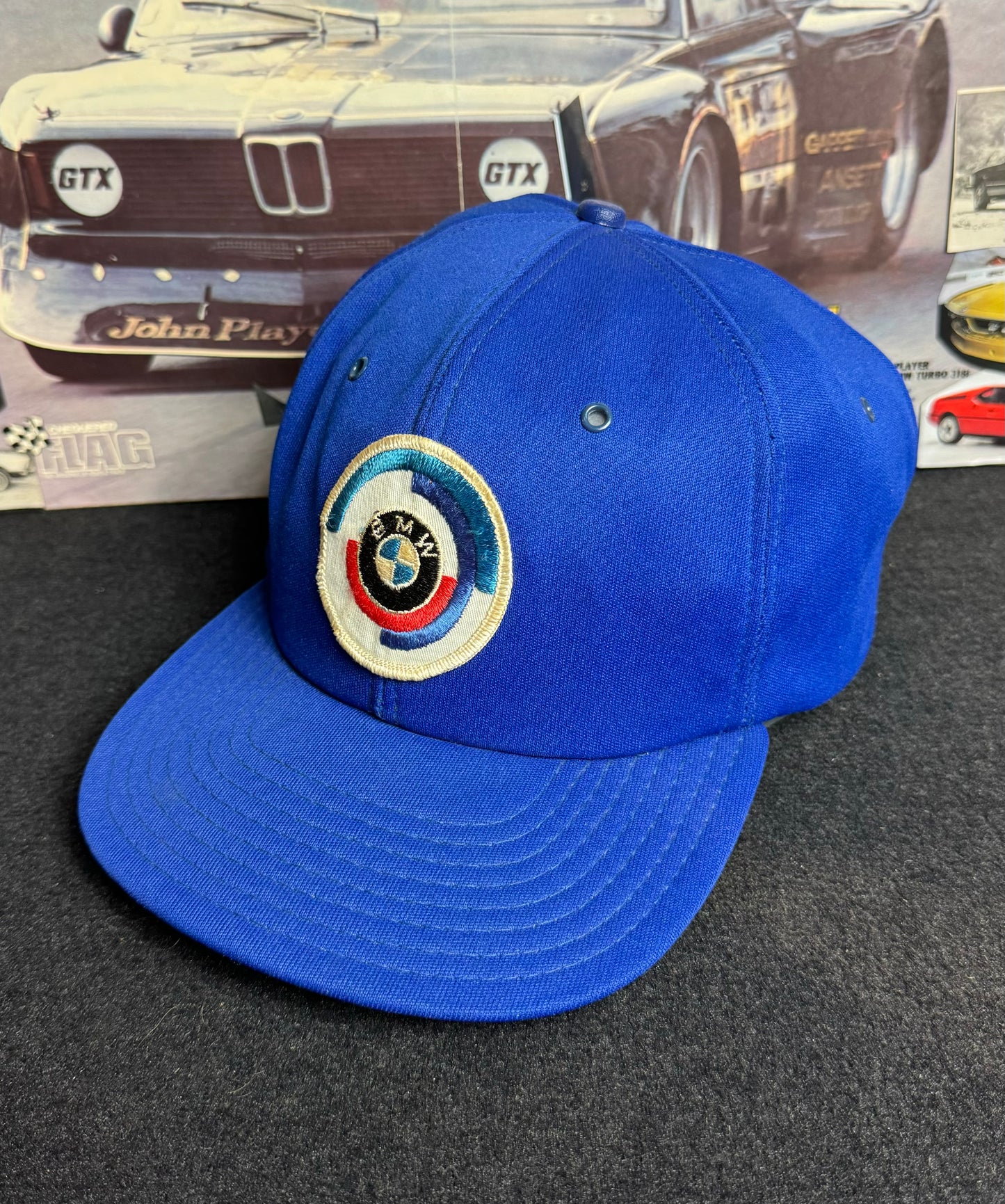 80’s BMW Motorsports Roundel SnapBack Blue Hat