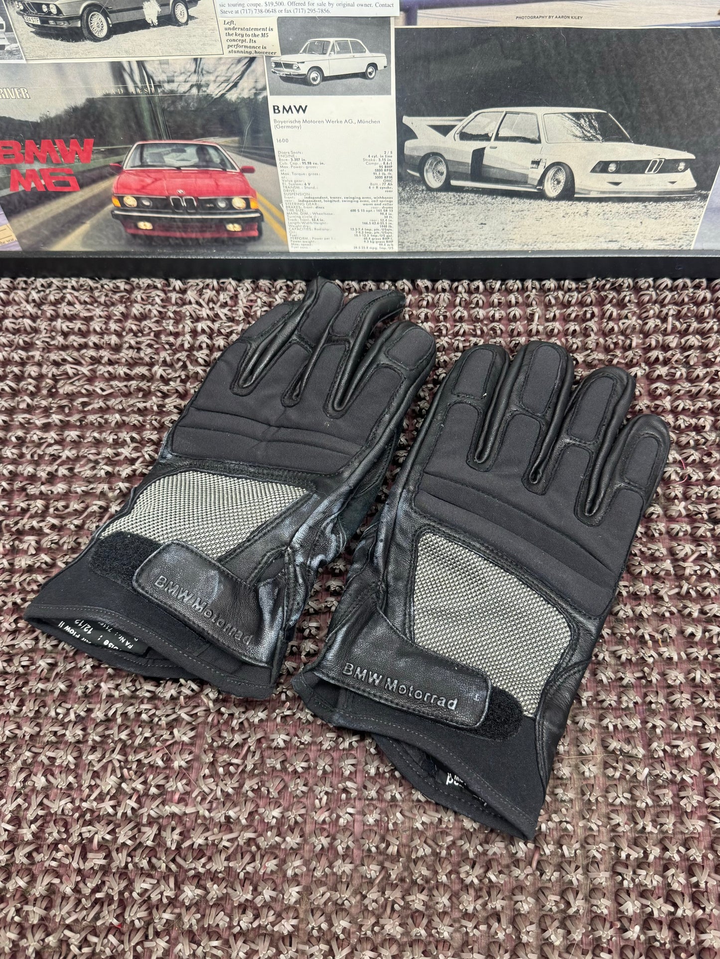 BMW Motorrad 2006 Leather Air Flow ll Gloves - Size 12