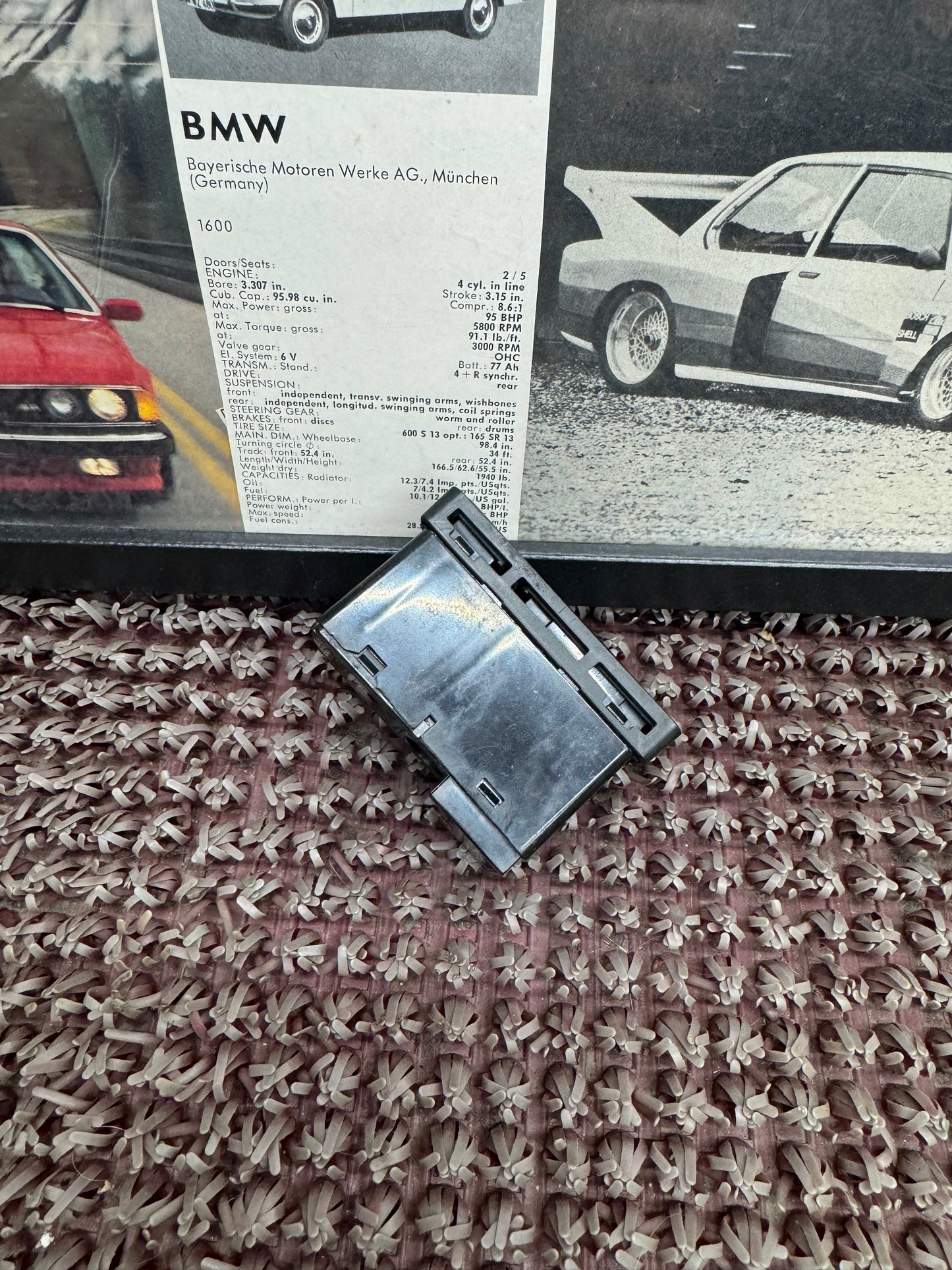 BMW E46 Hazard Central Door Lock Switch - 8368920
