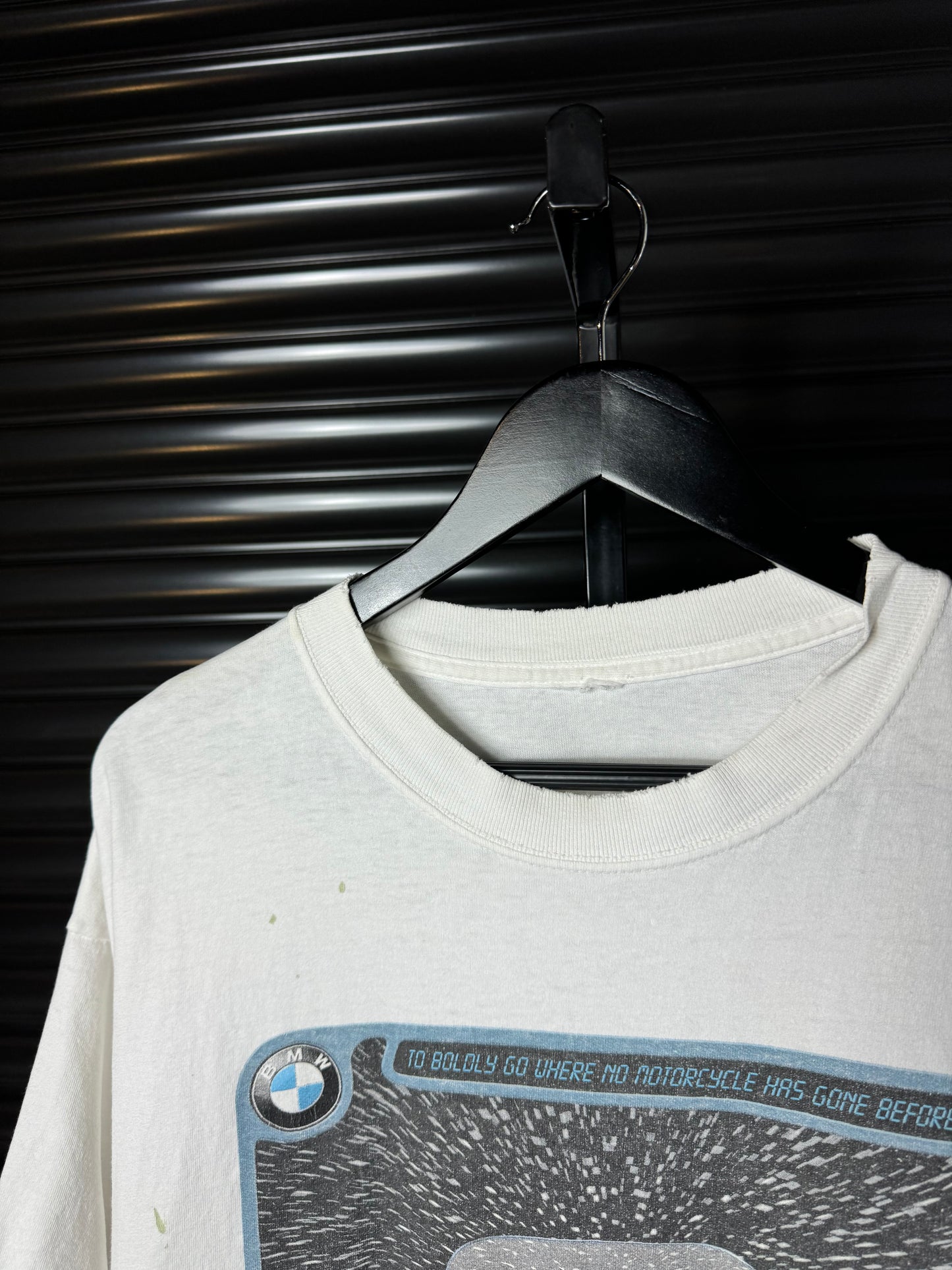 Vintage BMW Motorcycle Lightspeed Tee - White Medium