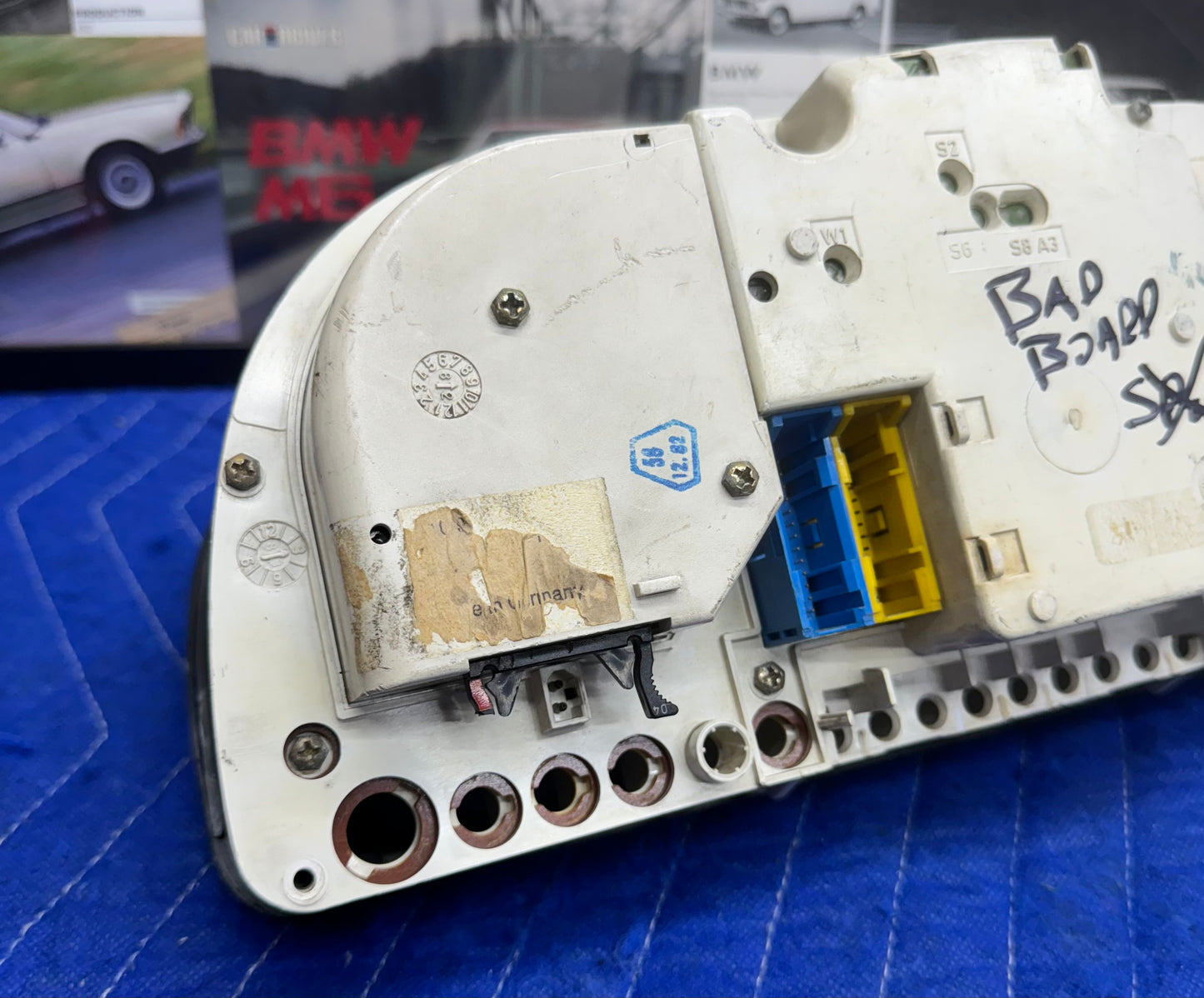 BMW E28 Euro Instrument Cluster + Quartz Clock - For Parts