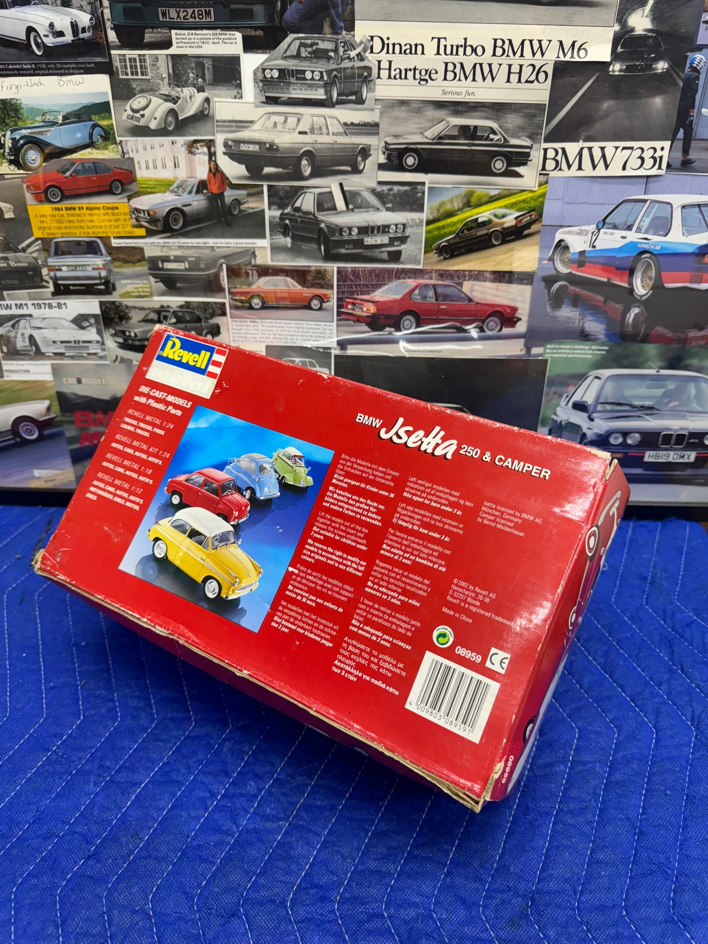 Vintage Isetta 250 & Camper Revell Red 1/18 Scale Diecast