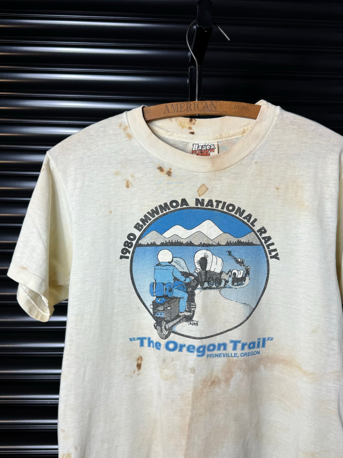 Vintage BMW Motorcycles 1980 Oregon Trail Tee - Medium