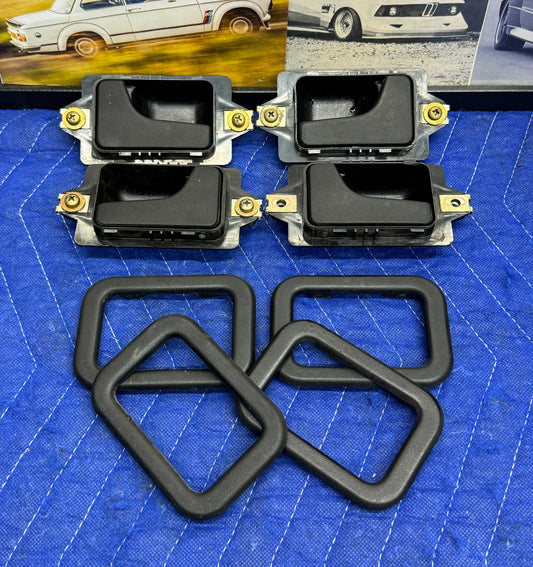 BMW Interior Door Handles + Black Covers Complete Set