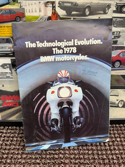 BMW Motorcycles 1978 Technological Evolution Booklet