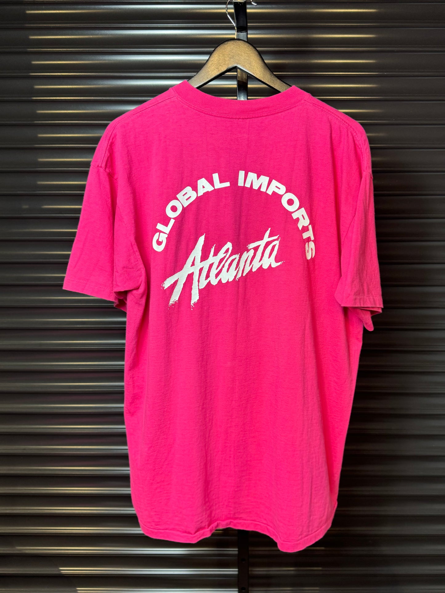 90’s BMW Global Imports Atlanta Pink Tee - XL
