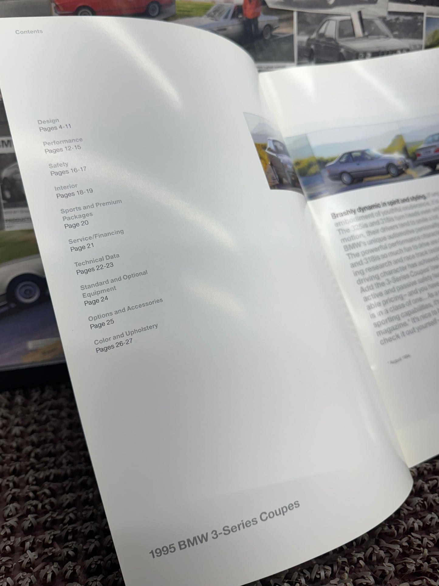 BMW E36 3-Series Coupe 1995 Booklet