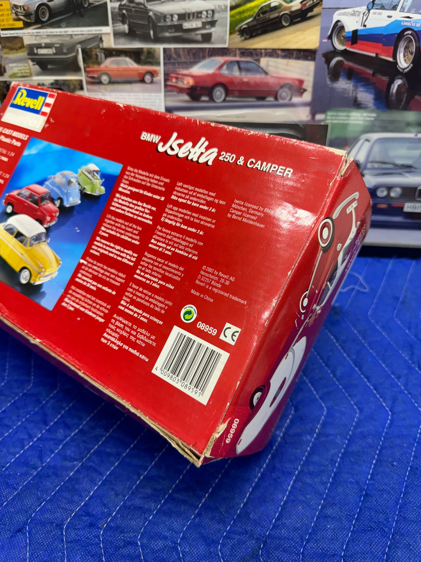 Vintage Isetta 250 & Camper Revell Red 1/18 Scale Diecast