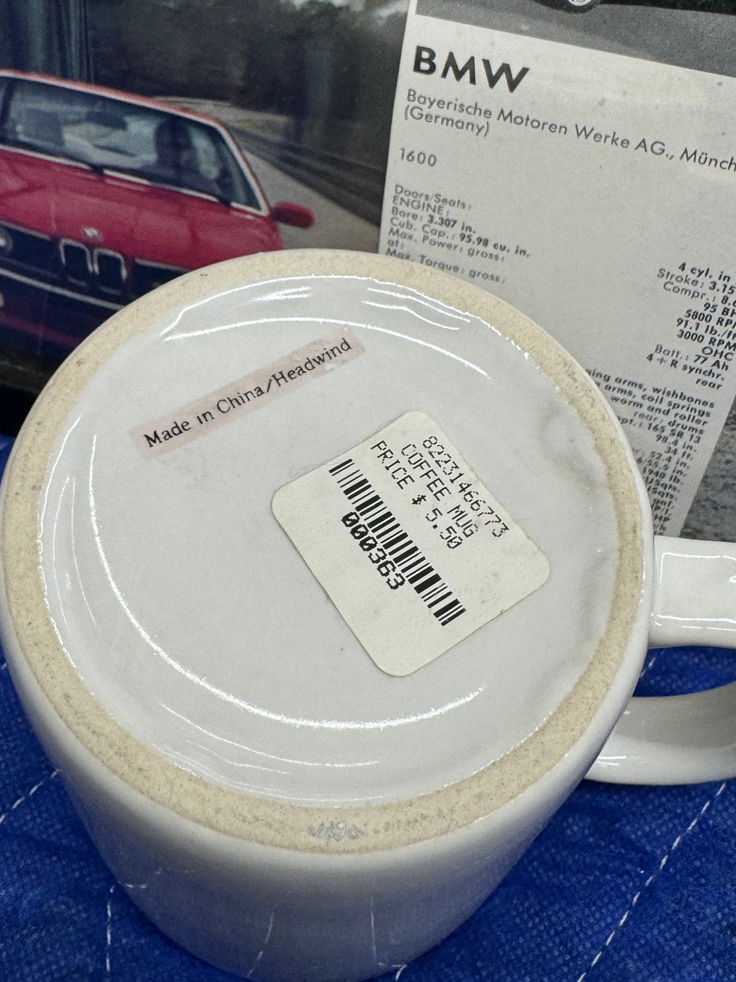 Vintage BMW Roundel Ceramic Coffee Mug