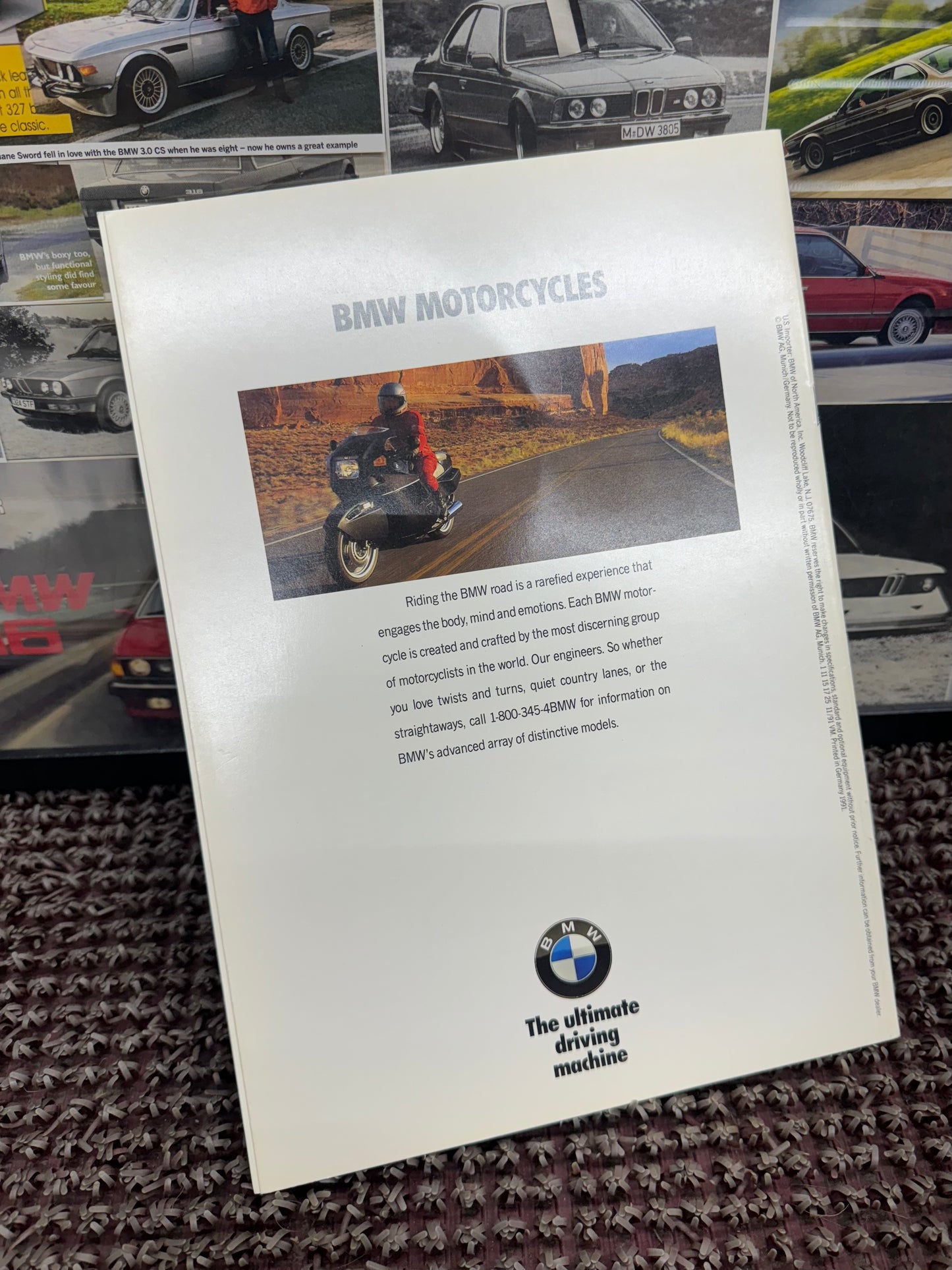BMW 1991 “BMW Model Range” Booklet