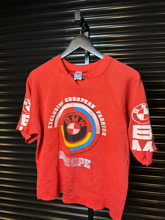 80’s BMW Bootleg AOP Distressed Crew Shirt - Large