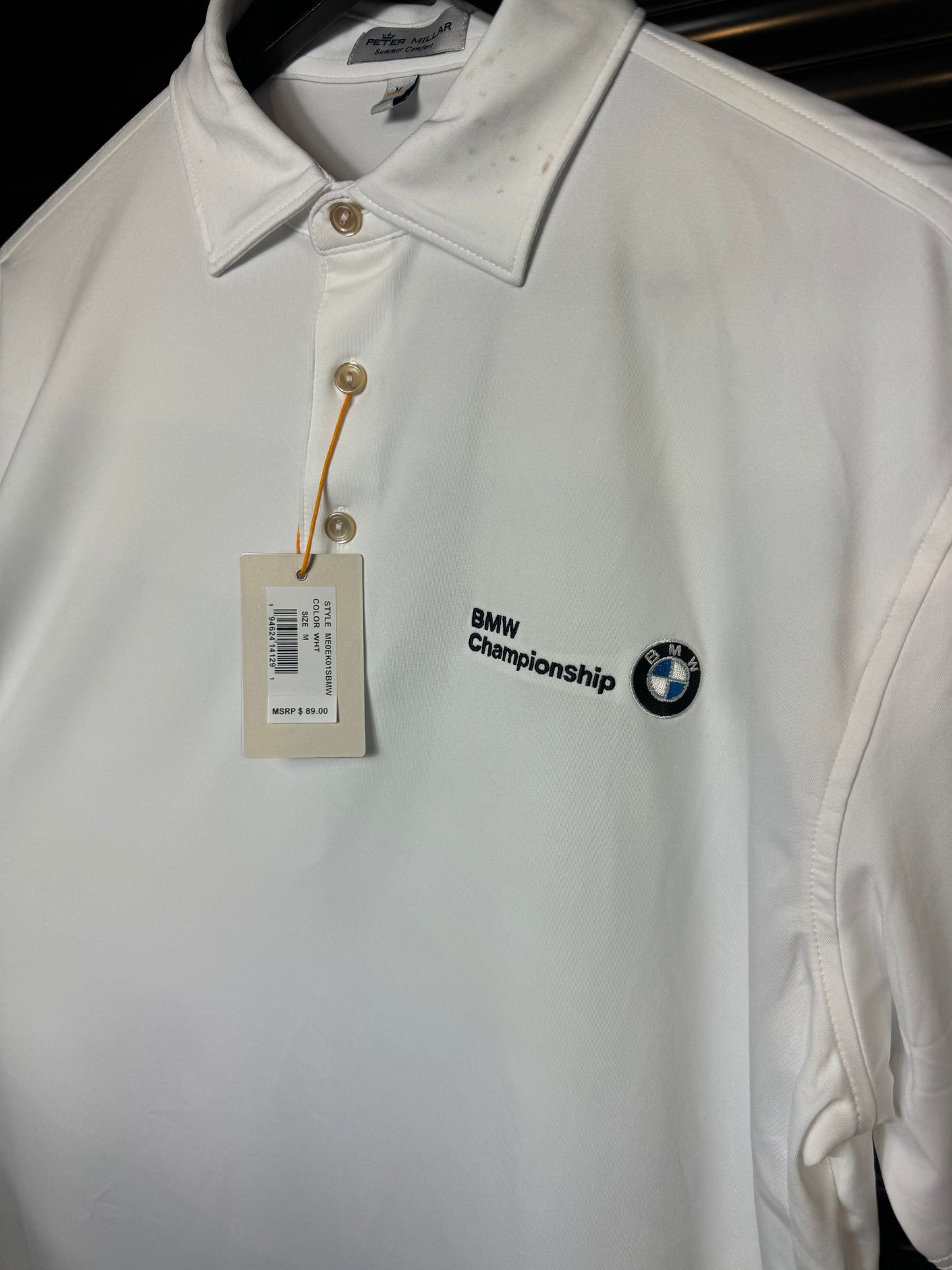 BMW Peter Millar Golf Polo Shirt - Medium