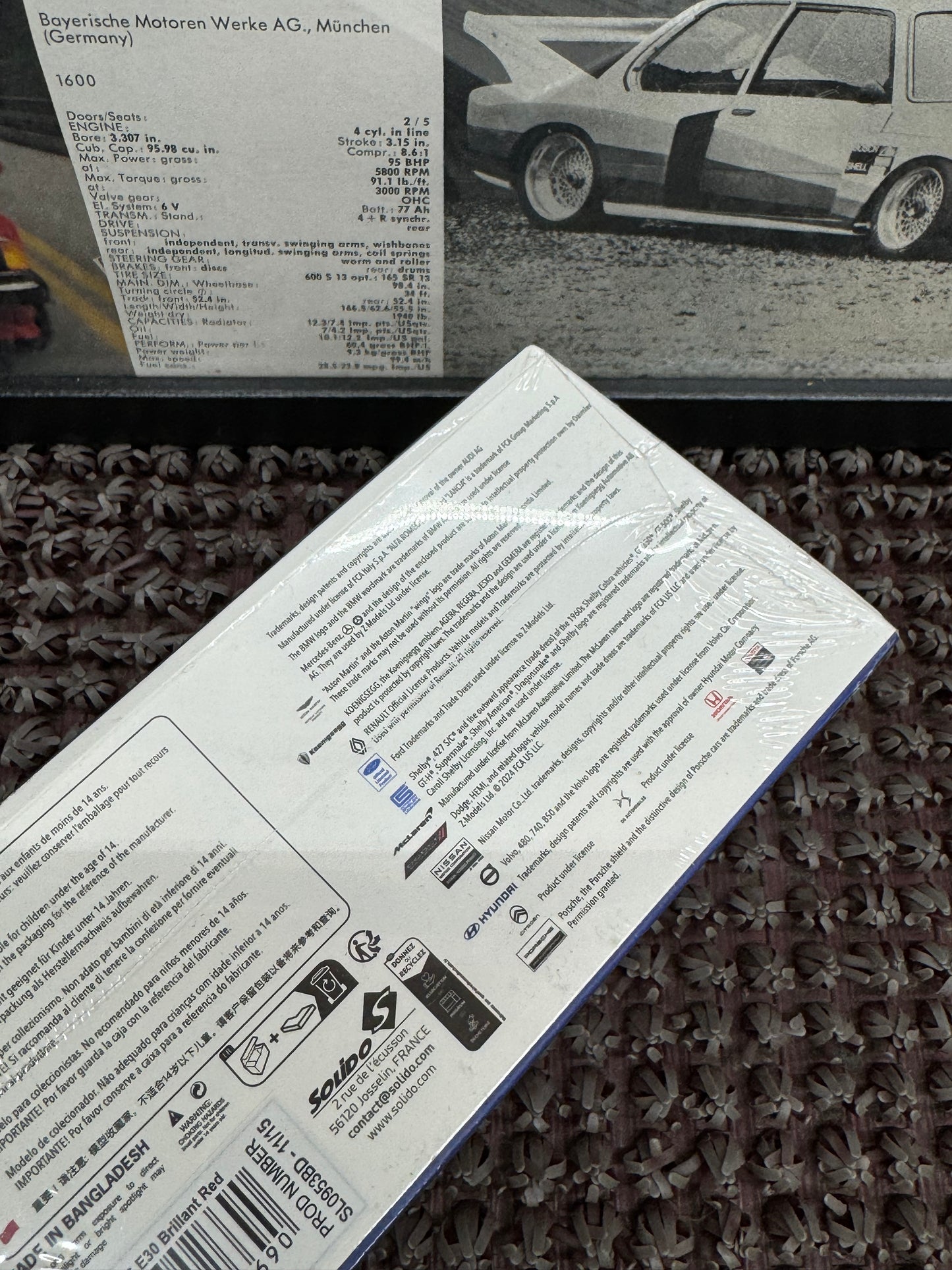 BMW E30 Alpina B6 3.5s Solido 1/43 Scale