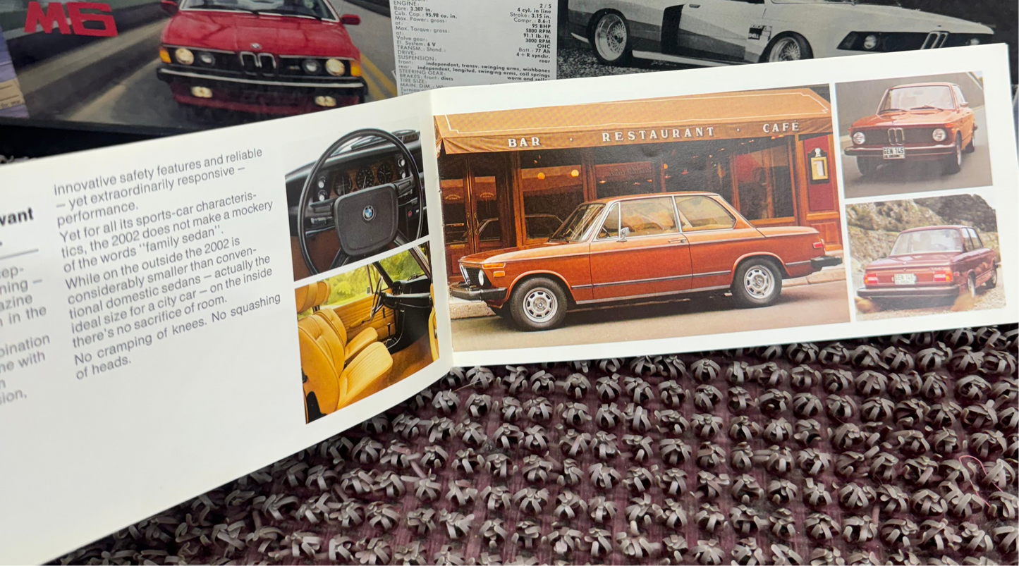 BMW “Bavarian Motor Works” 1975 Booklet