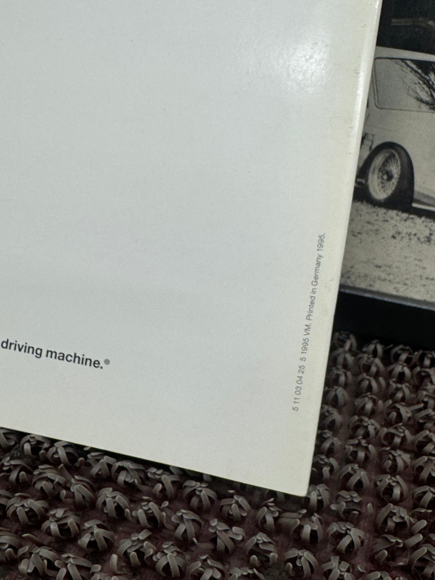 BMW E36 3-Series Coupe 1995 Booklet