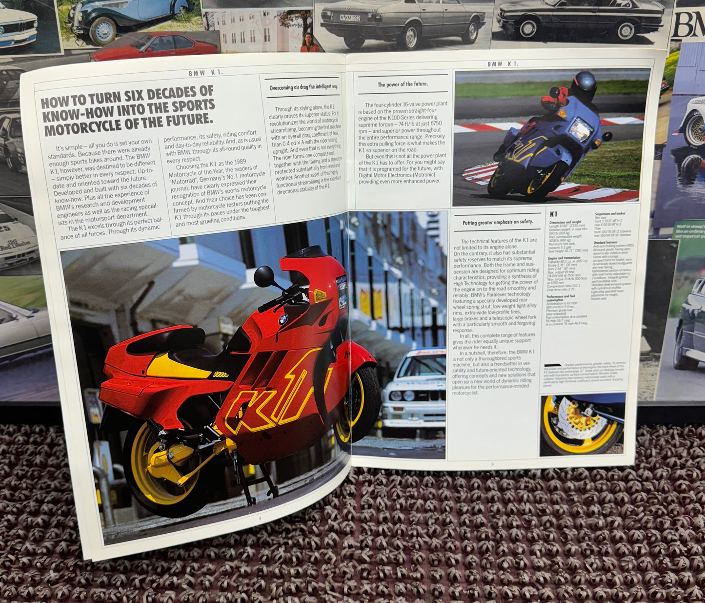 BMW Motorcycles 1990 K-Series Range Booklet