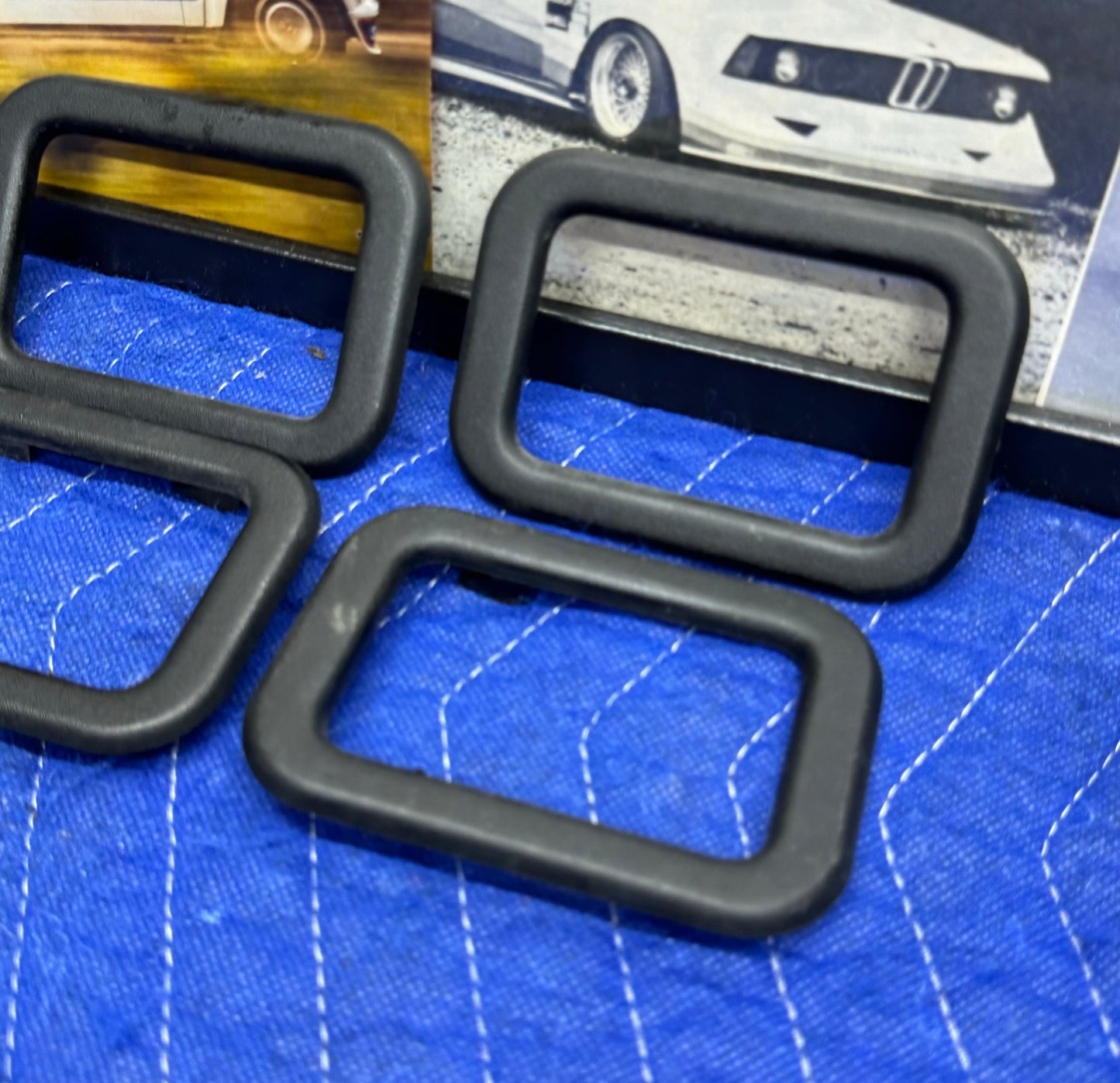 BMW Interior Door Handles + Black Covers Complete Set