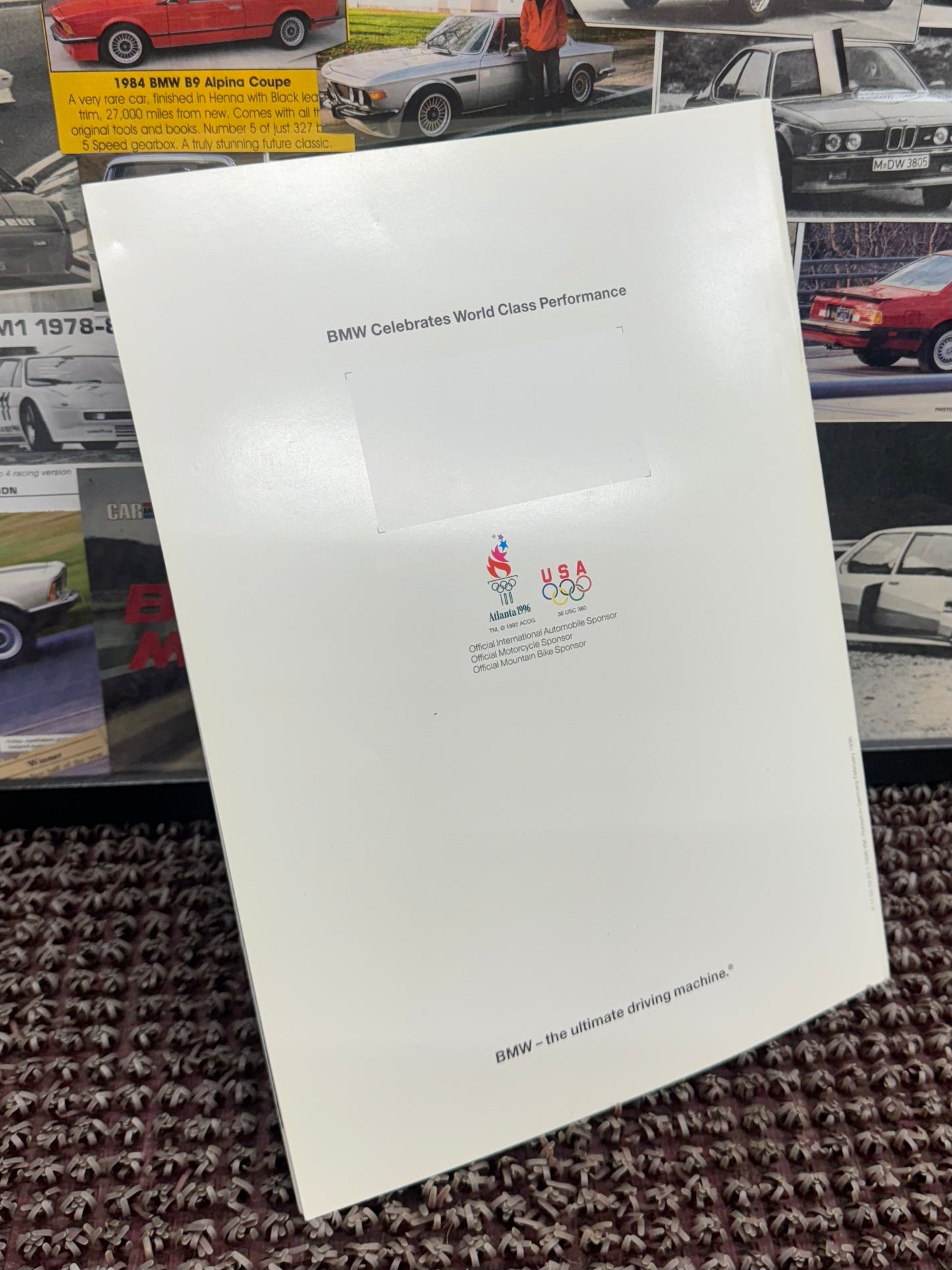 BMW Z3 Roadster Booklet 1996