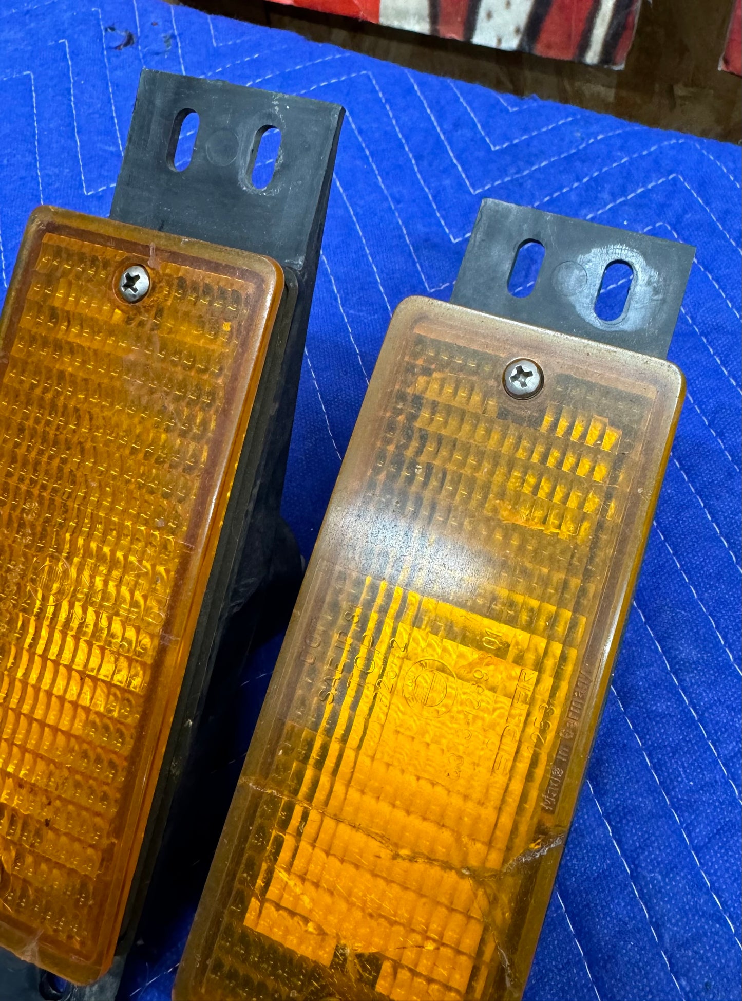 BMW E28 Front Turn Signal Parking Light Orange Set of 2 -  63131386608